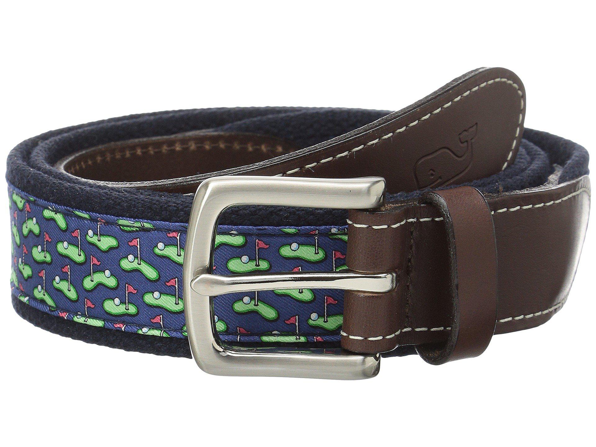 Vineyard Vines Golf Greens Canvas Club Belt for Men