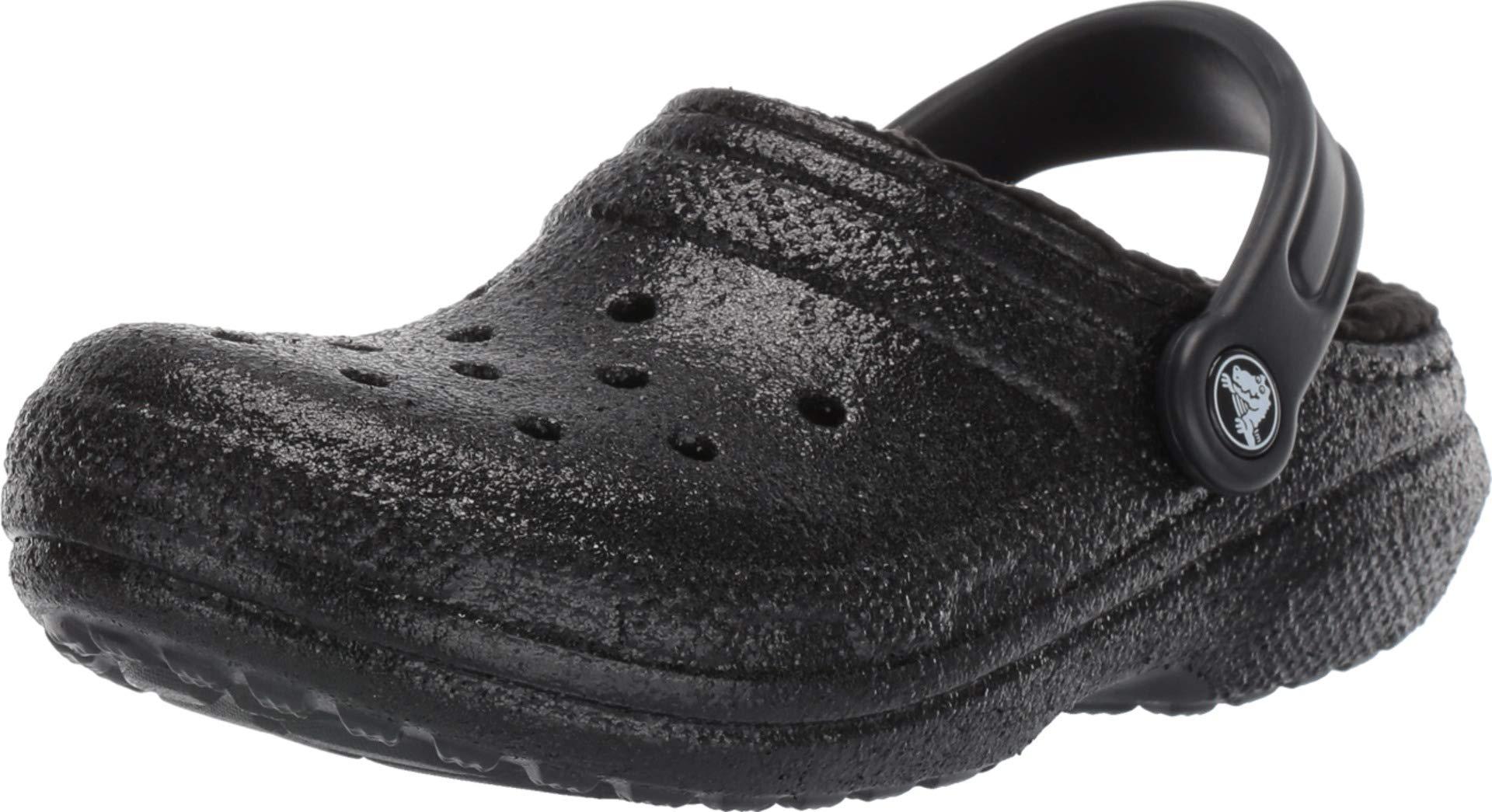 Crocs™ Classic Glitter Lined Clog in Black | Lyst