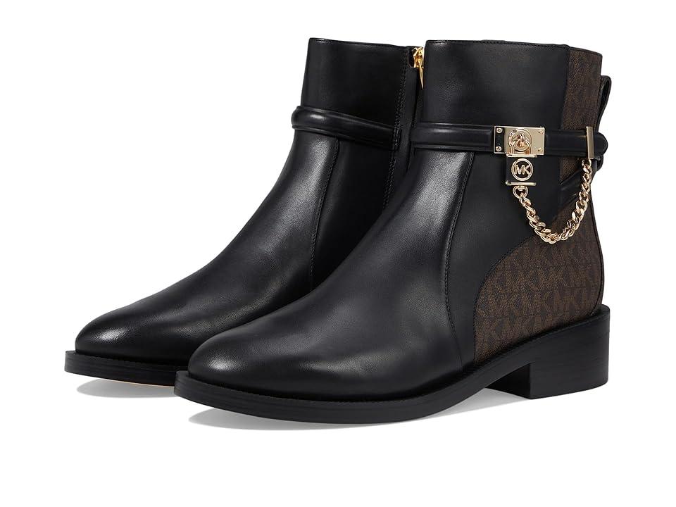 ブーツその他 Michael Kors Hamilton Flat Bootie MICHAEL Michael Kors Hamilton Flat Bootie Shoes/ Leather