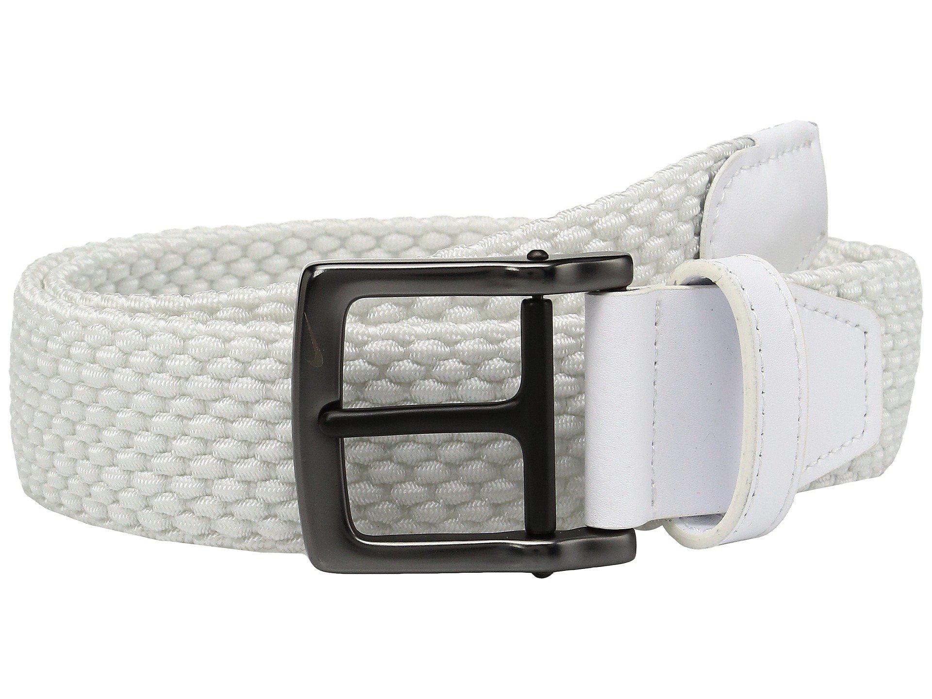 Nike Leather G-flex Woven Stretch Golf Belt, White, 32 for Men - Save ...