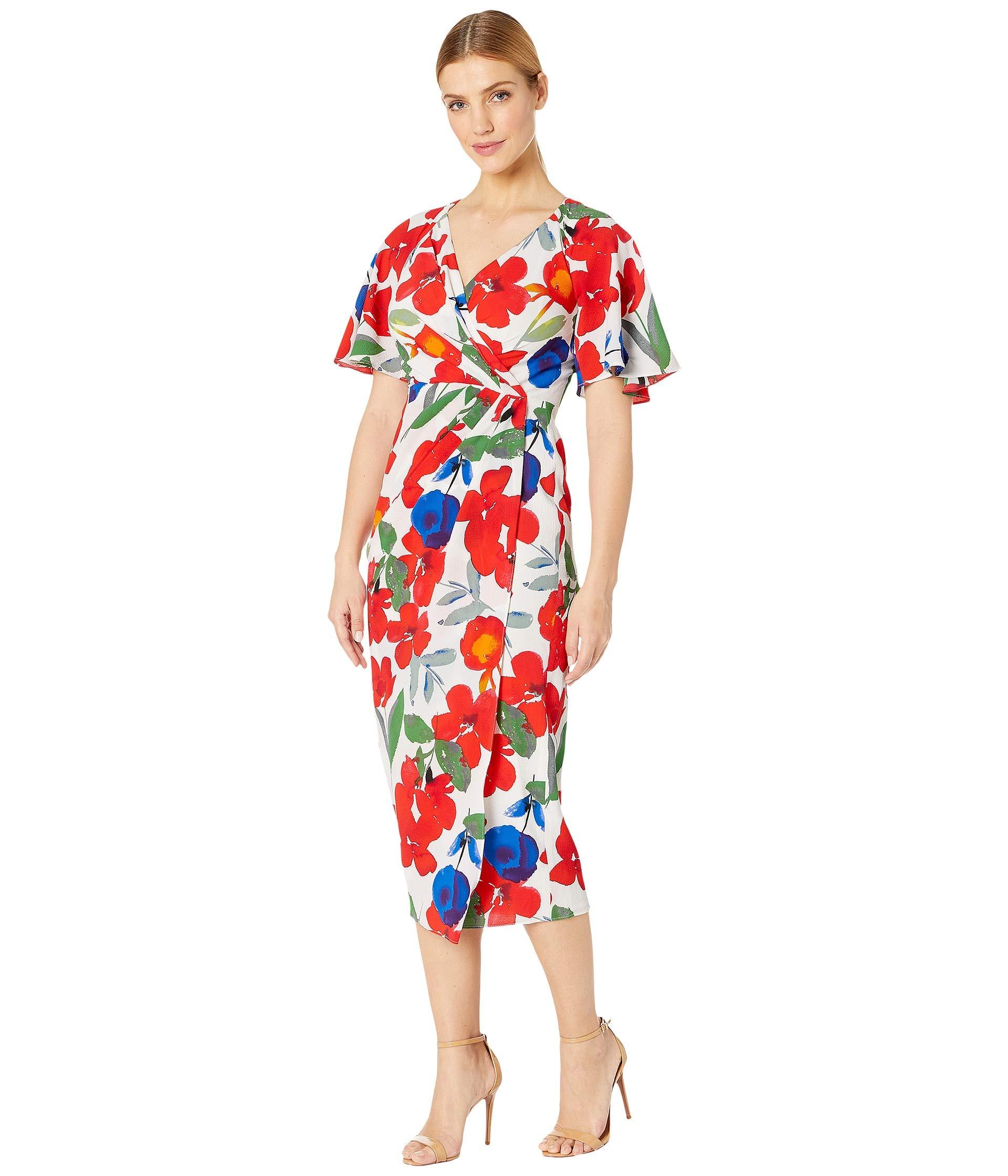 maggy london floral midi dress