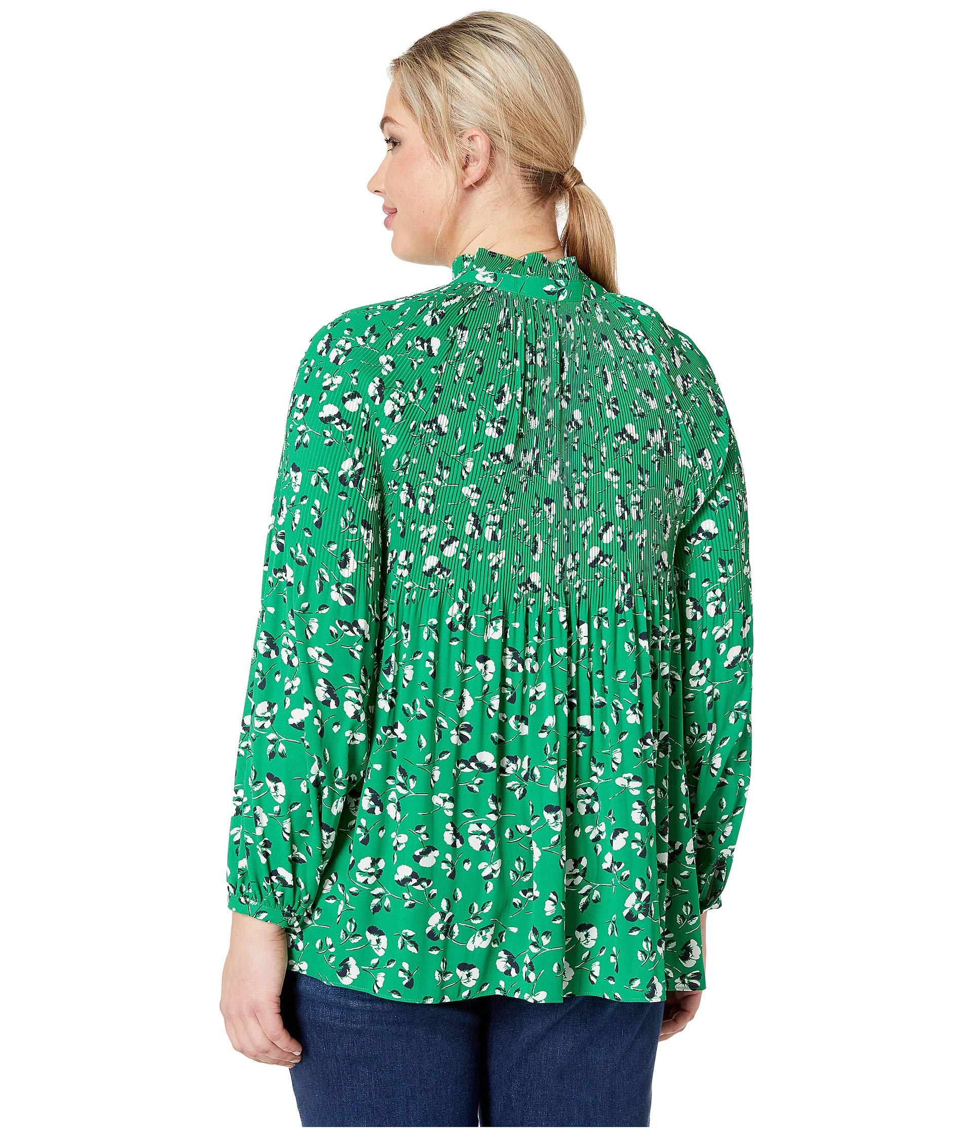 green plus size top