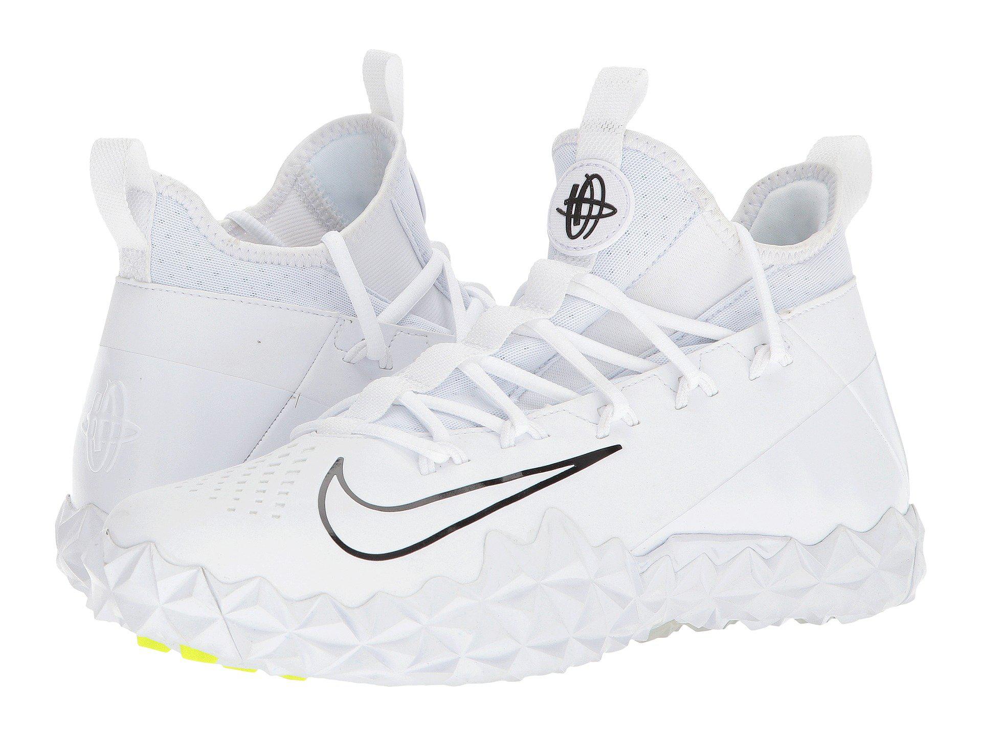 Nike Synthetic Alpha Huarache 6 Elt Turf Lax in White/White/Black (White)  for Men - Lyst