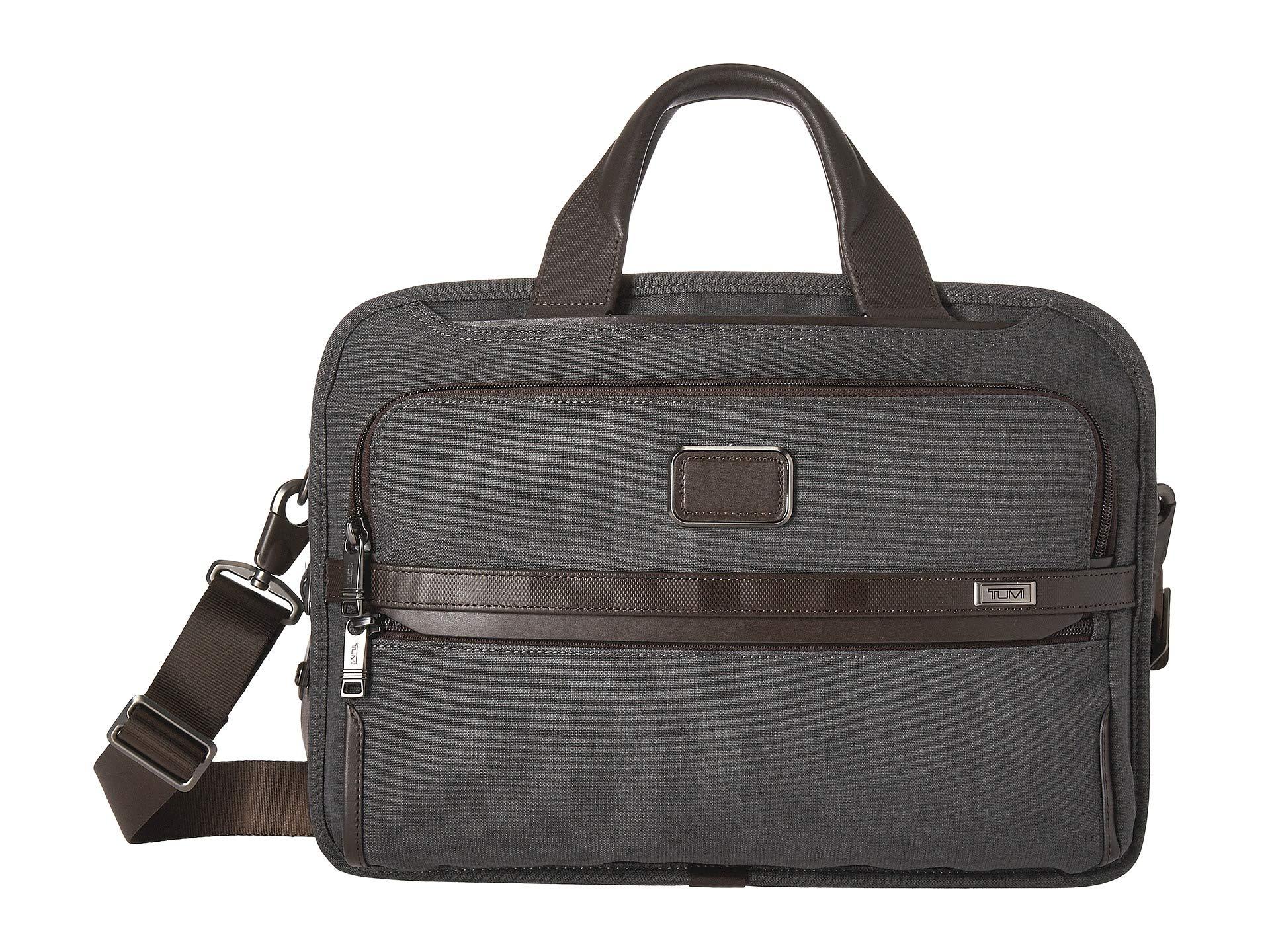 tumi triple compartment brief