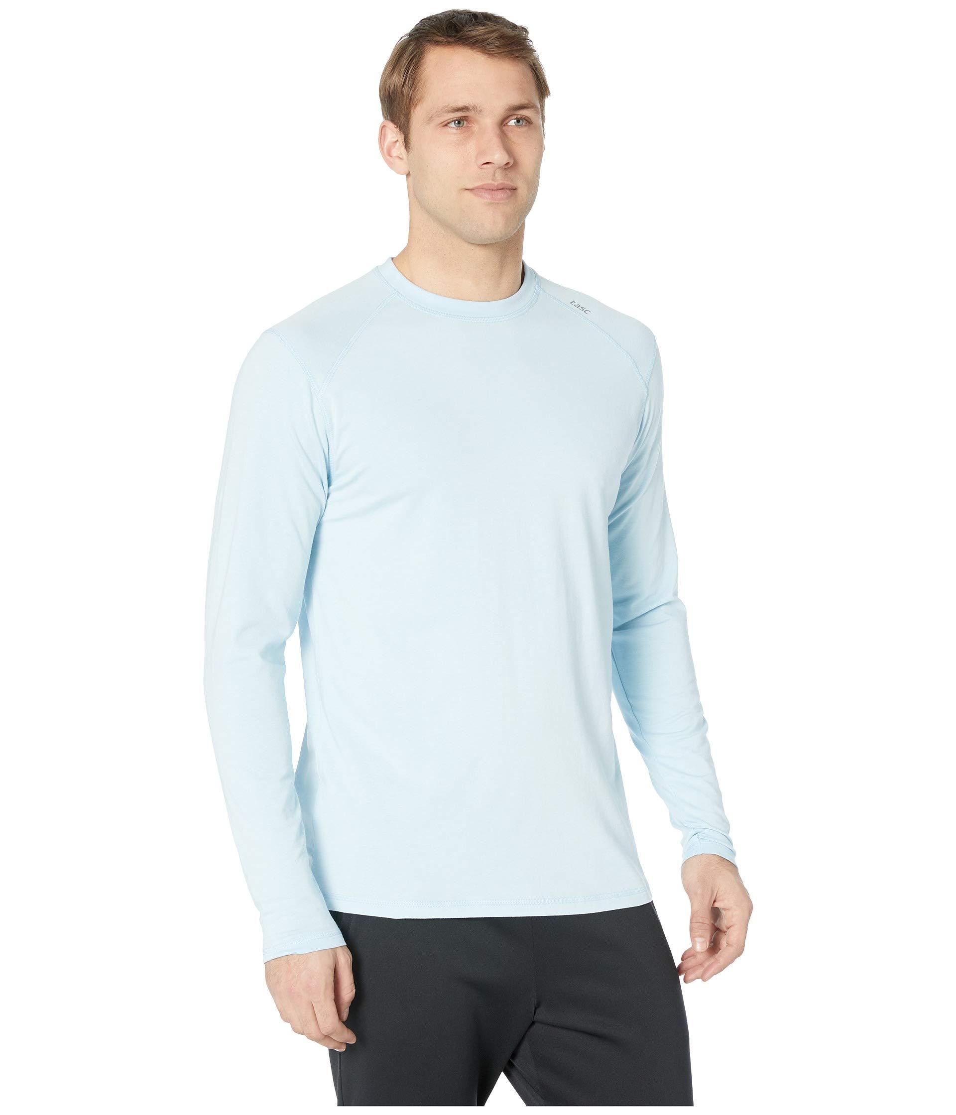 tasc Performance Cotton Carrollton Long Sleeve Shirt in Cool Blue (Blue ...