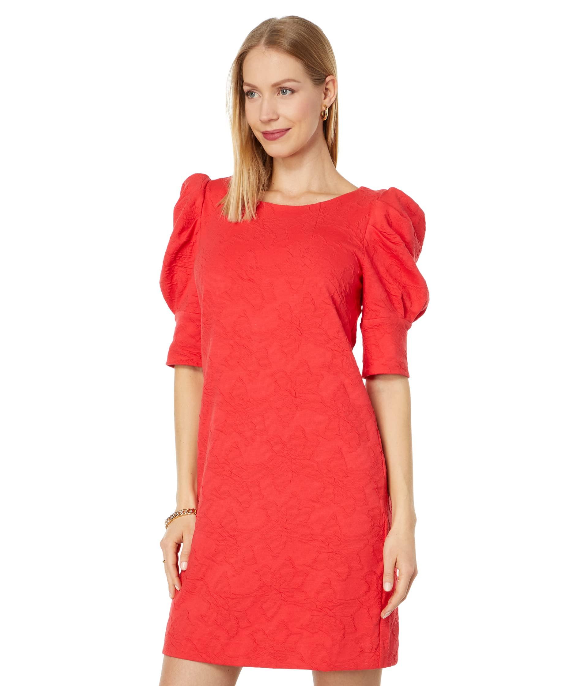 Lilly Pulitzer Knowles Elbow Sleeve Dress in Red Lyst