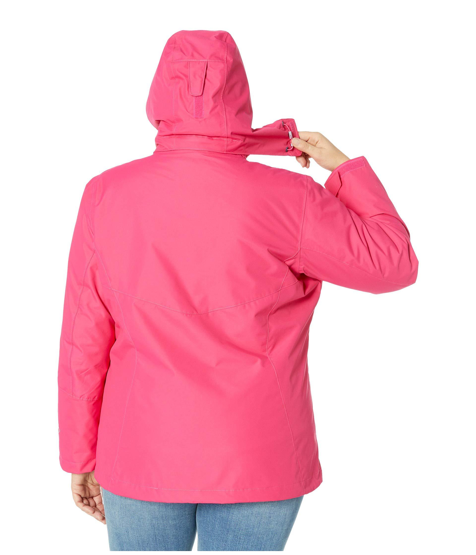 Columbia Womens Techy Hybrid Fleece Jacket size Large Astral//White Stripe