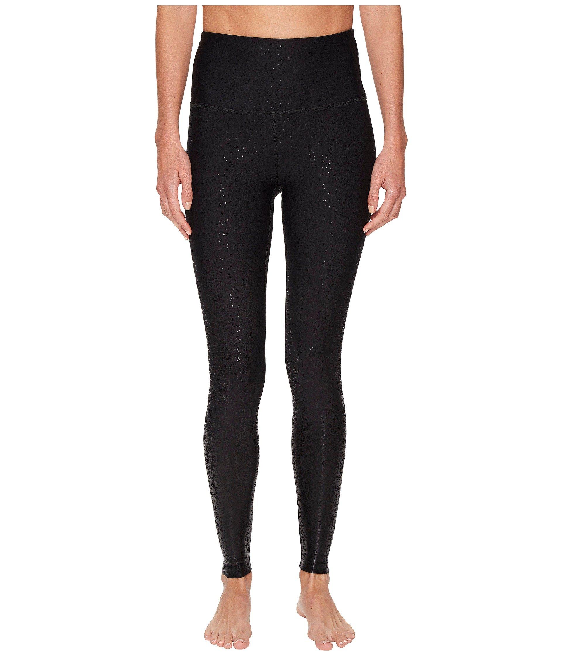 Beyond Yoga Synthetic Alloy Ombre High Waisted Midi Leggings in Black