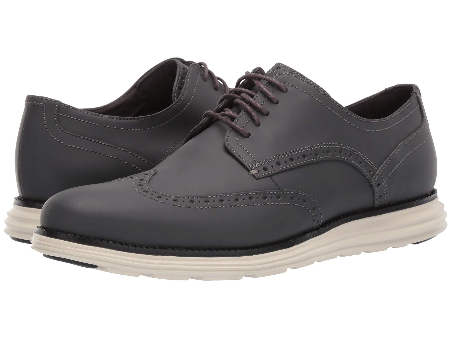 Cole Haan Original Grand Wing Chorino Matte Leather in Grey (Gray) for ...