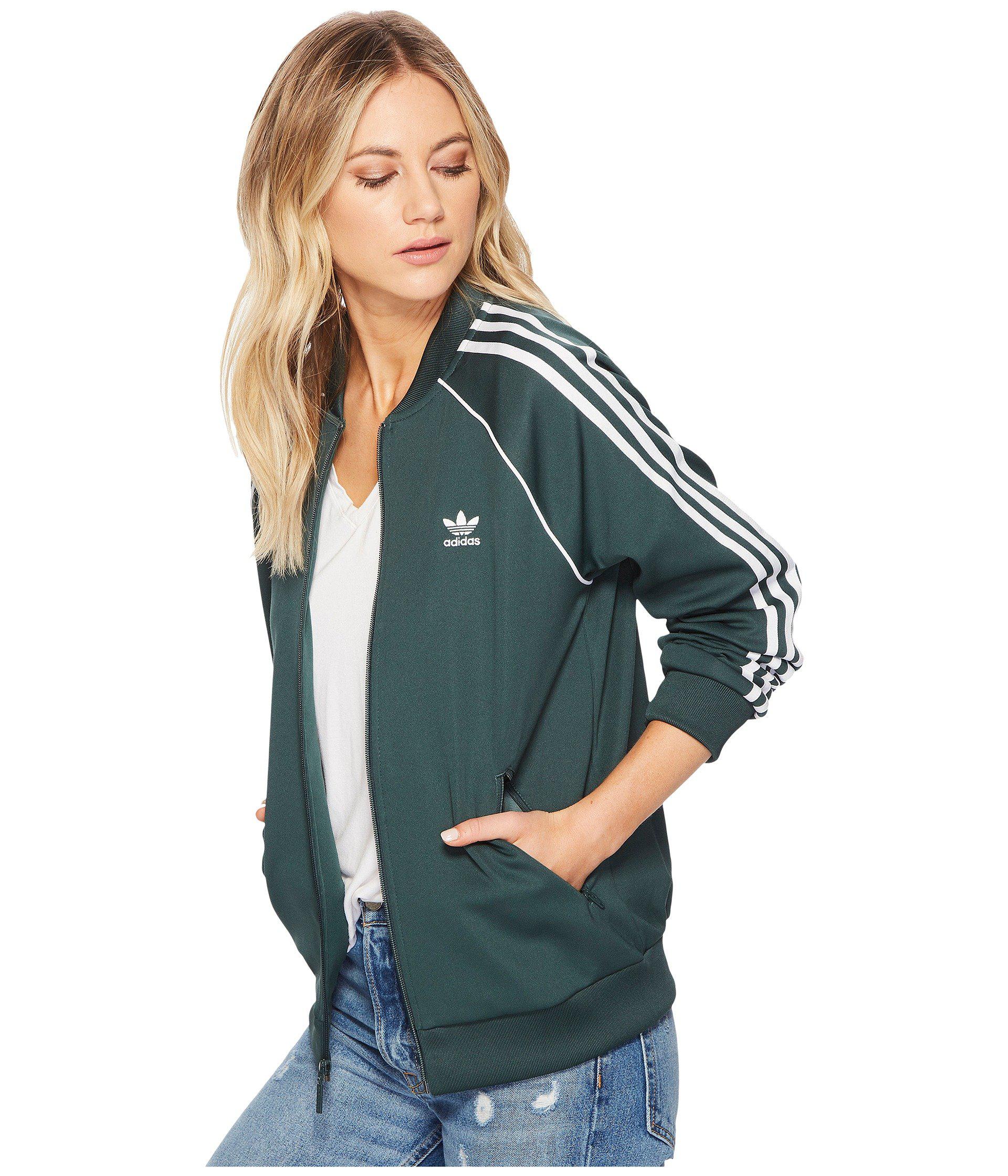 Buy > adidas track jacket green > in stock