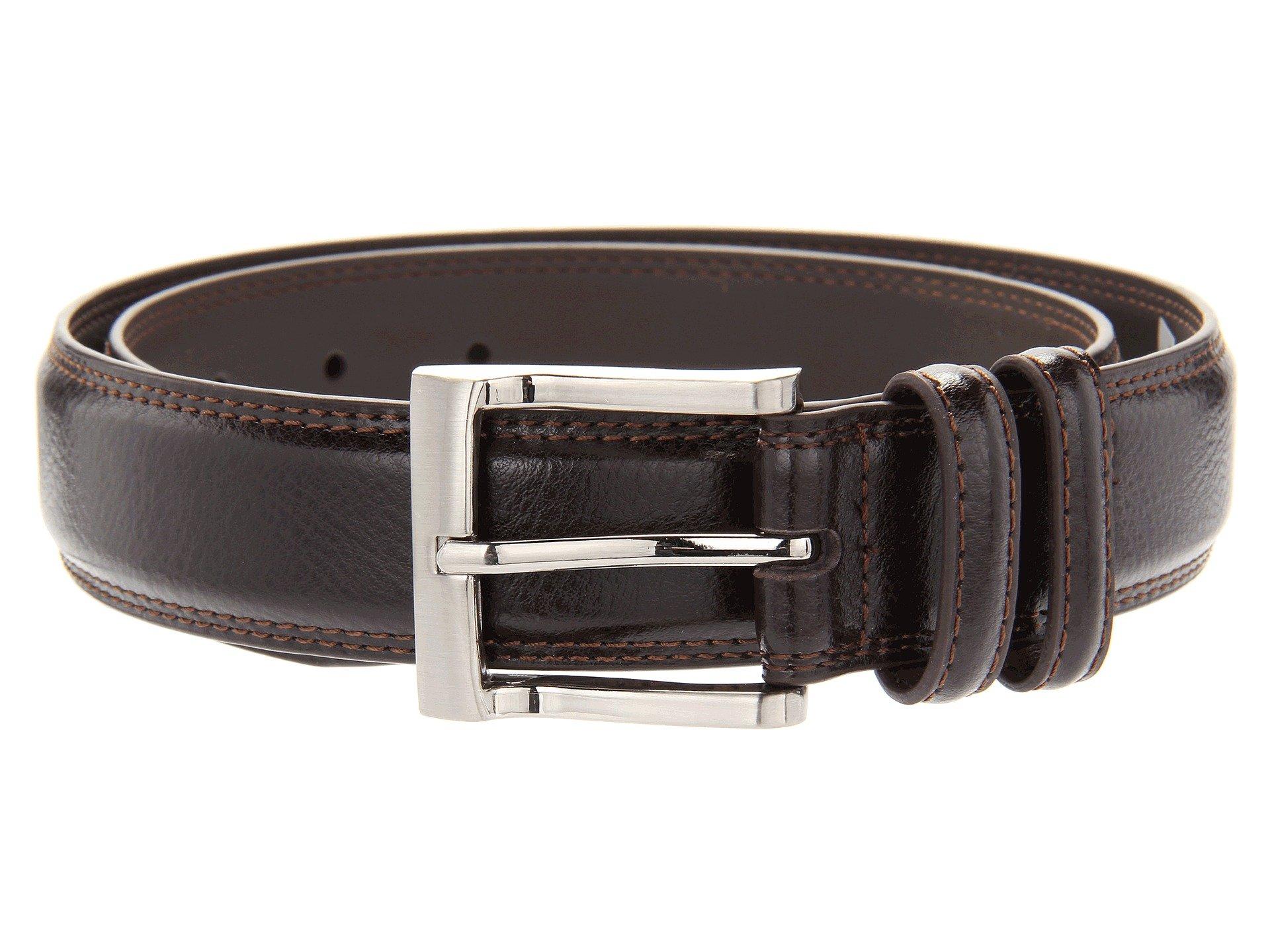 Florsheim Pebble Grain 32mm Leather Belt in Brown for Men - Lyst