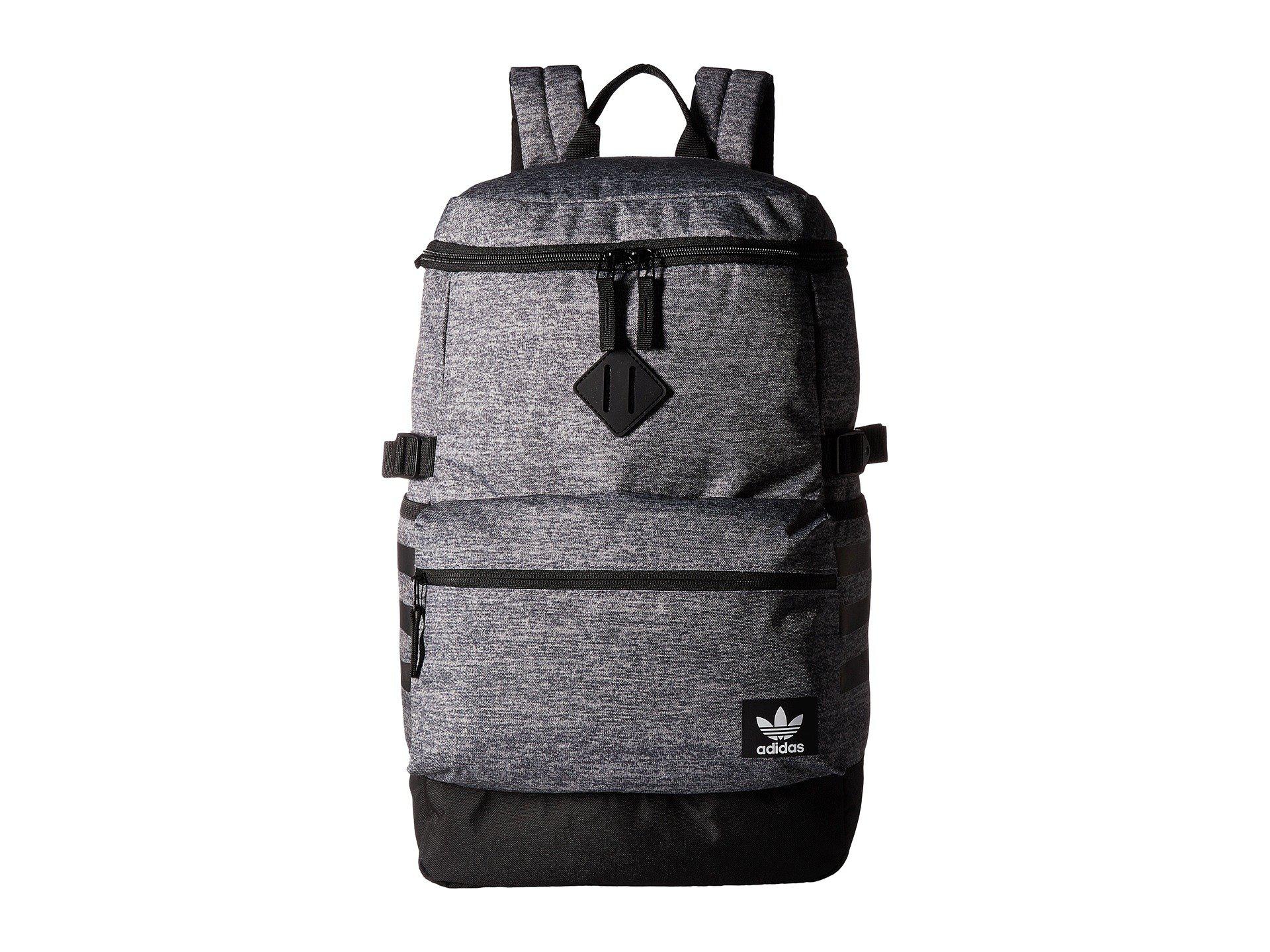 adidas Originals Synthetic National Zip Top Backpack (jersey Onix/black)  Backpack Bags - Lyst
