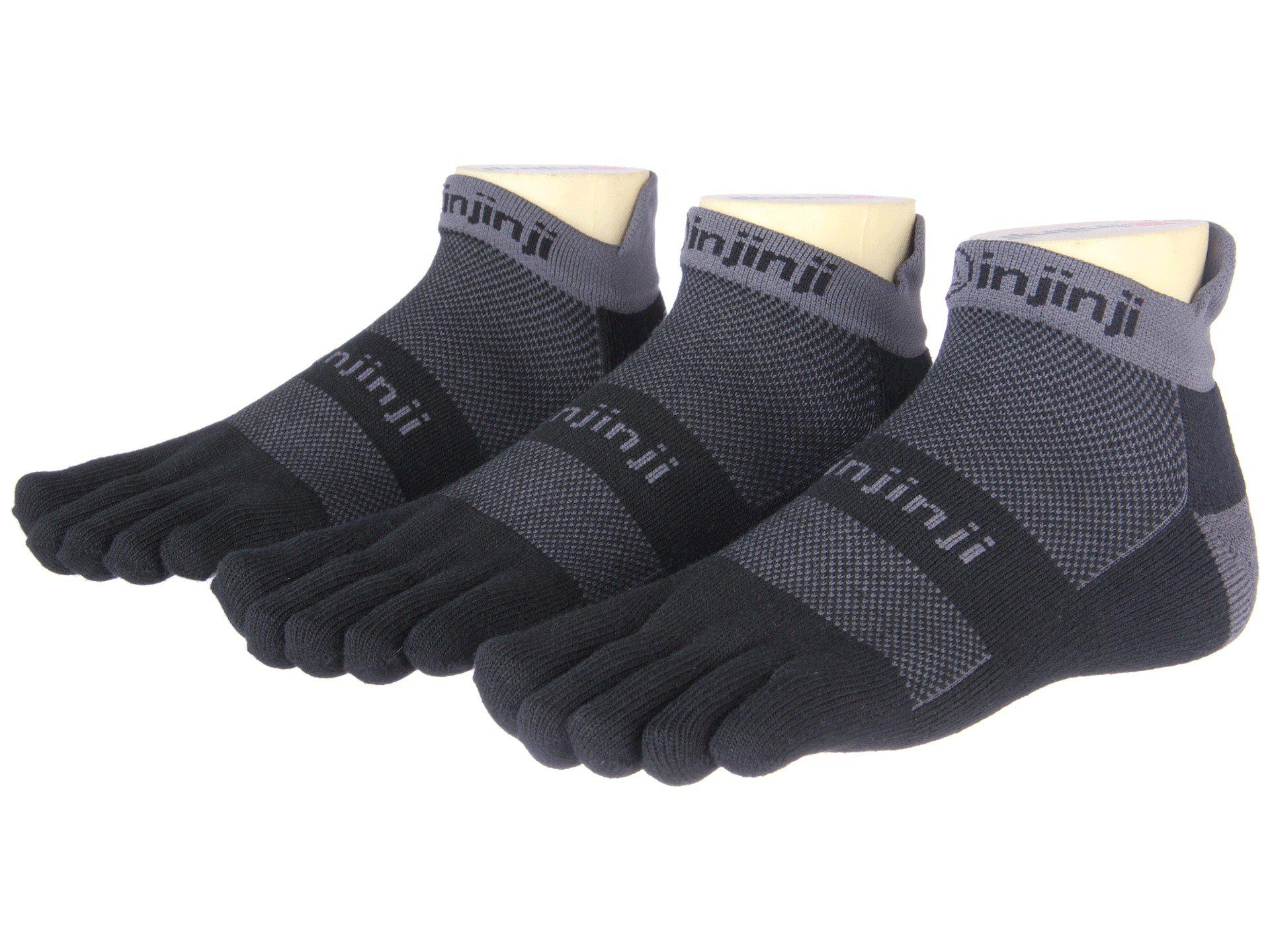 Black Injinji Run MId Weight No Show