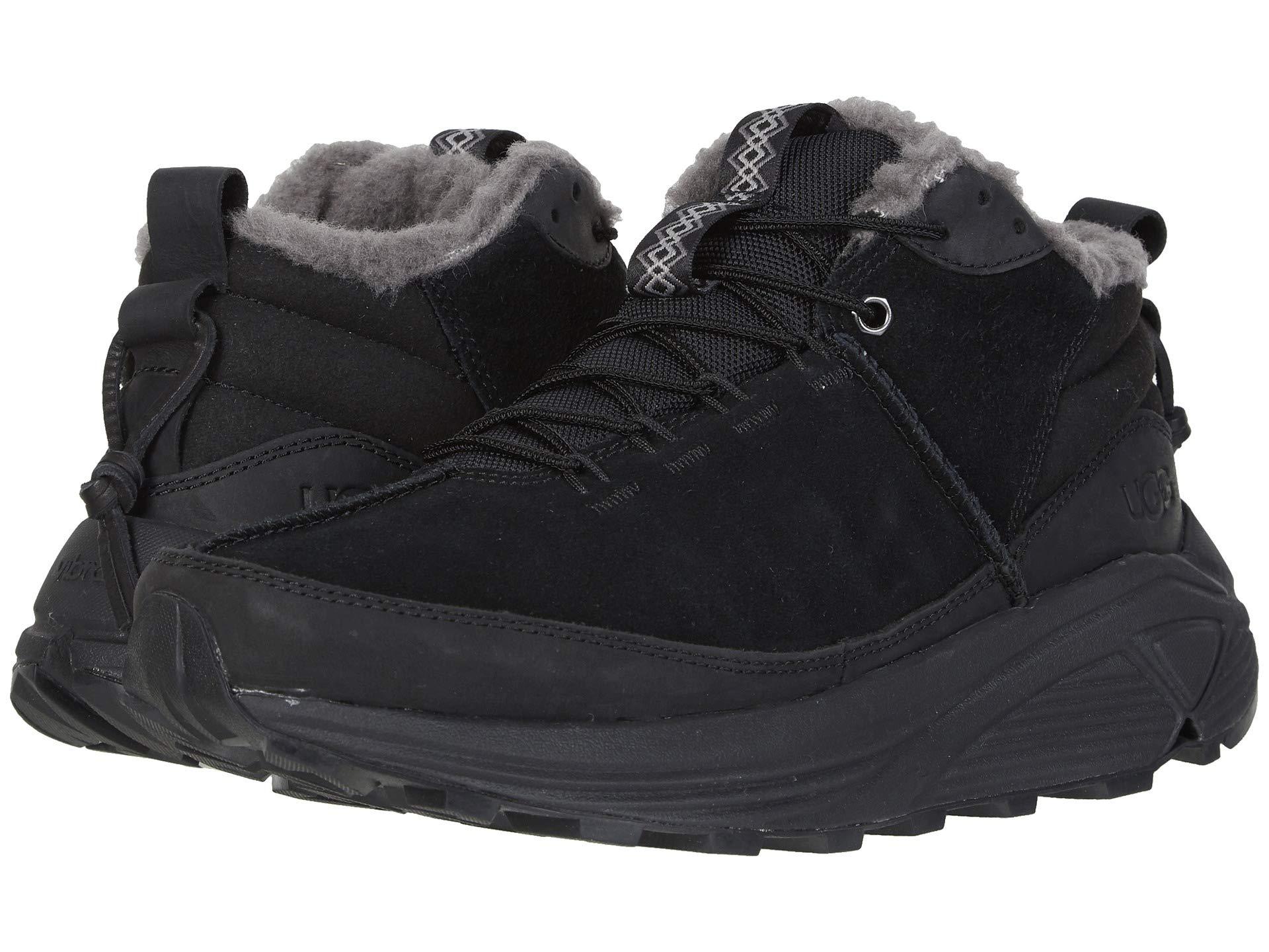 black ugg trainers with fur
