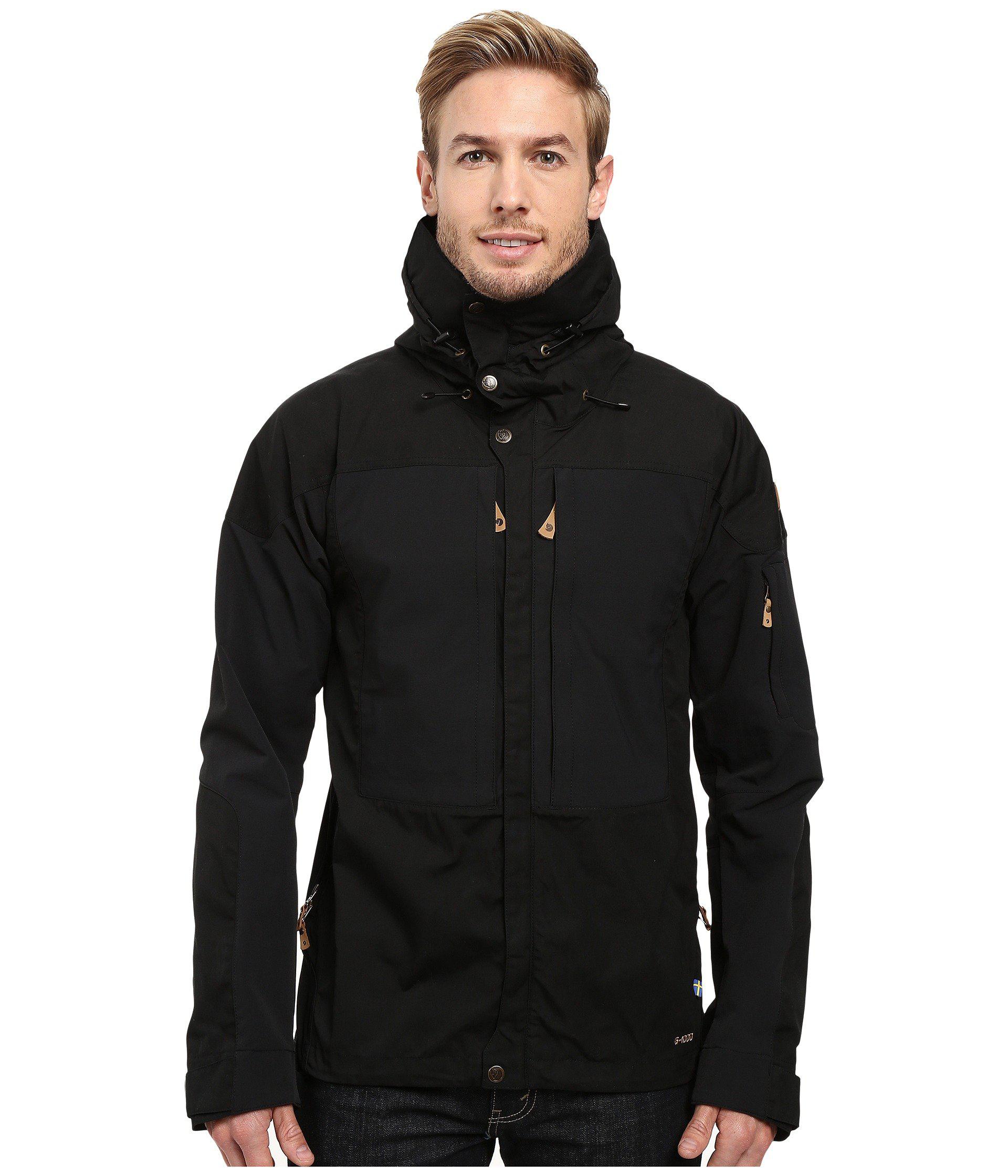 Fjallraven Leather Keb Jacket (black/black) Men's Jacket for Men - Lyst