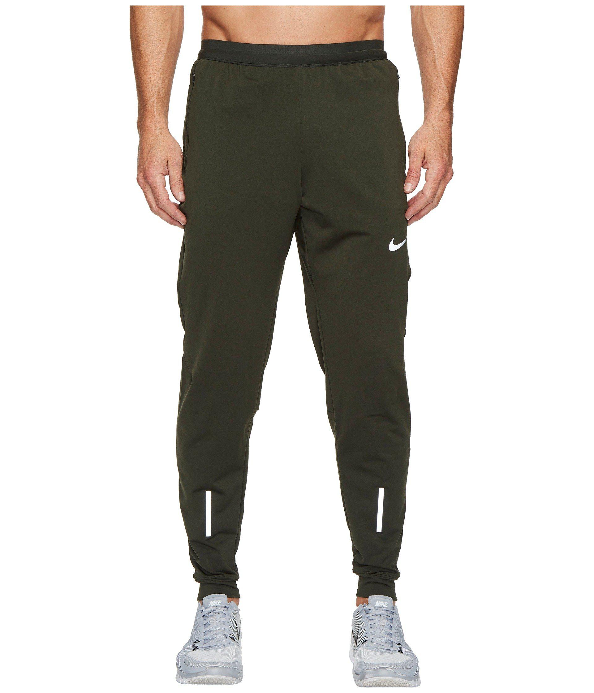 Nike Dry Phenom Running Pant in Green for Men | Lyst