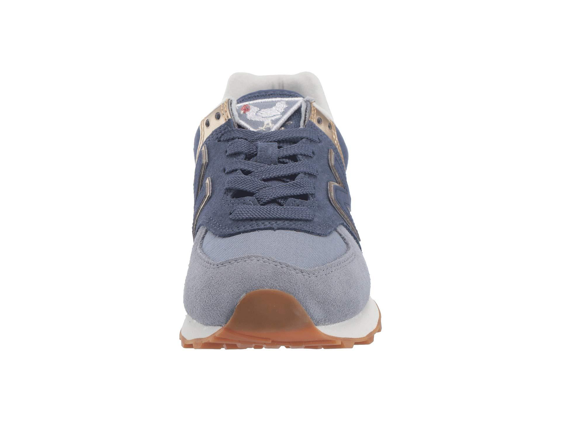 new balance classics 574 metallic patch