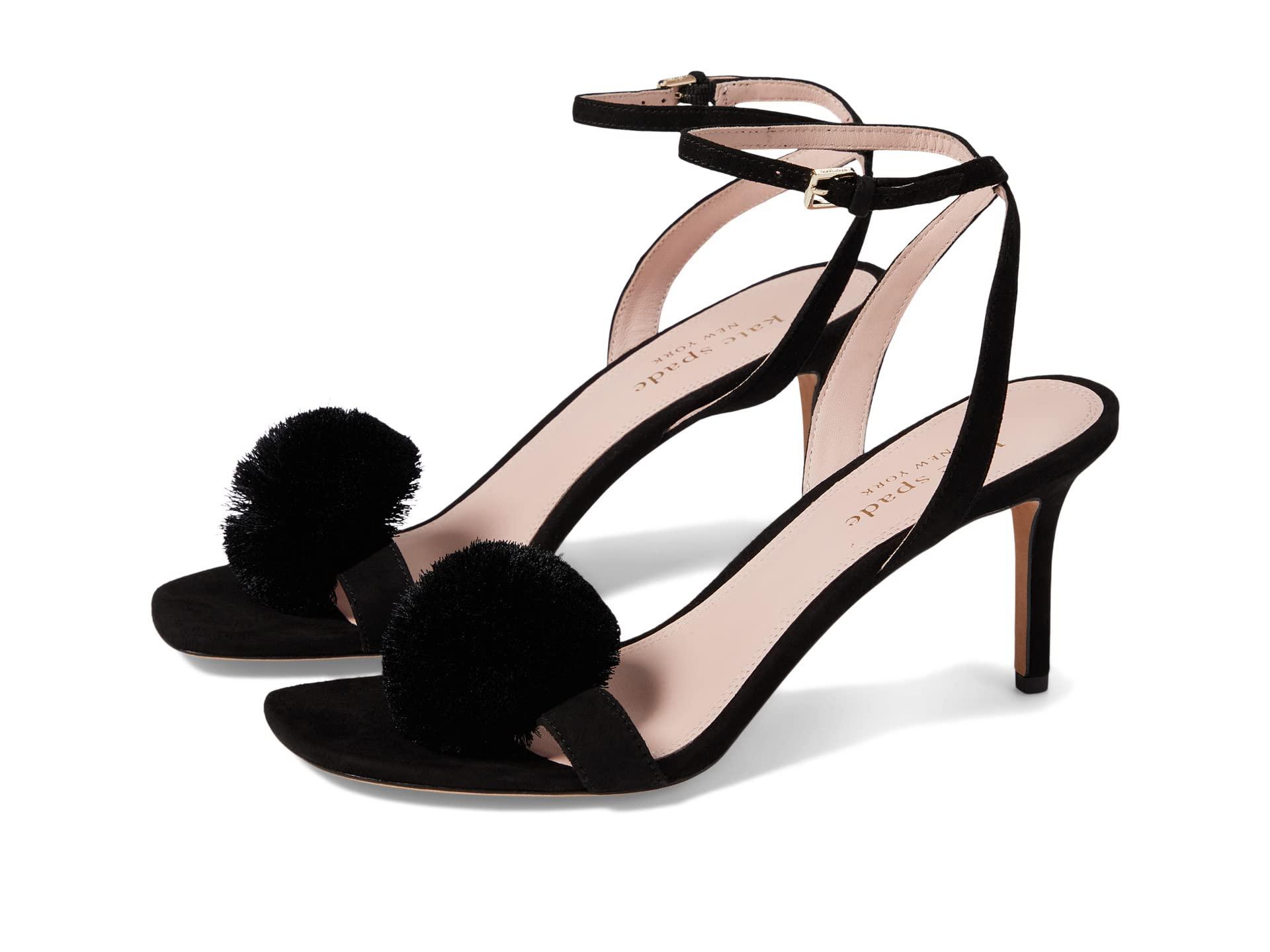 Kate Spade Amour Pom Sandal in Black | Lyst