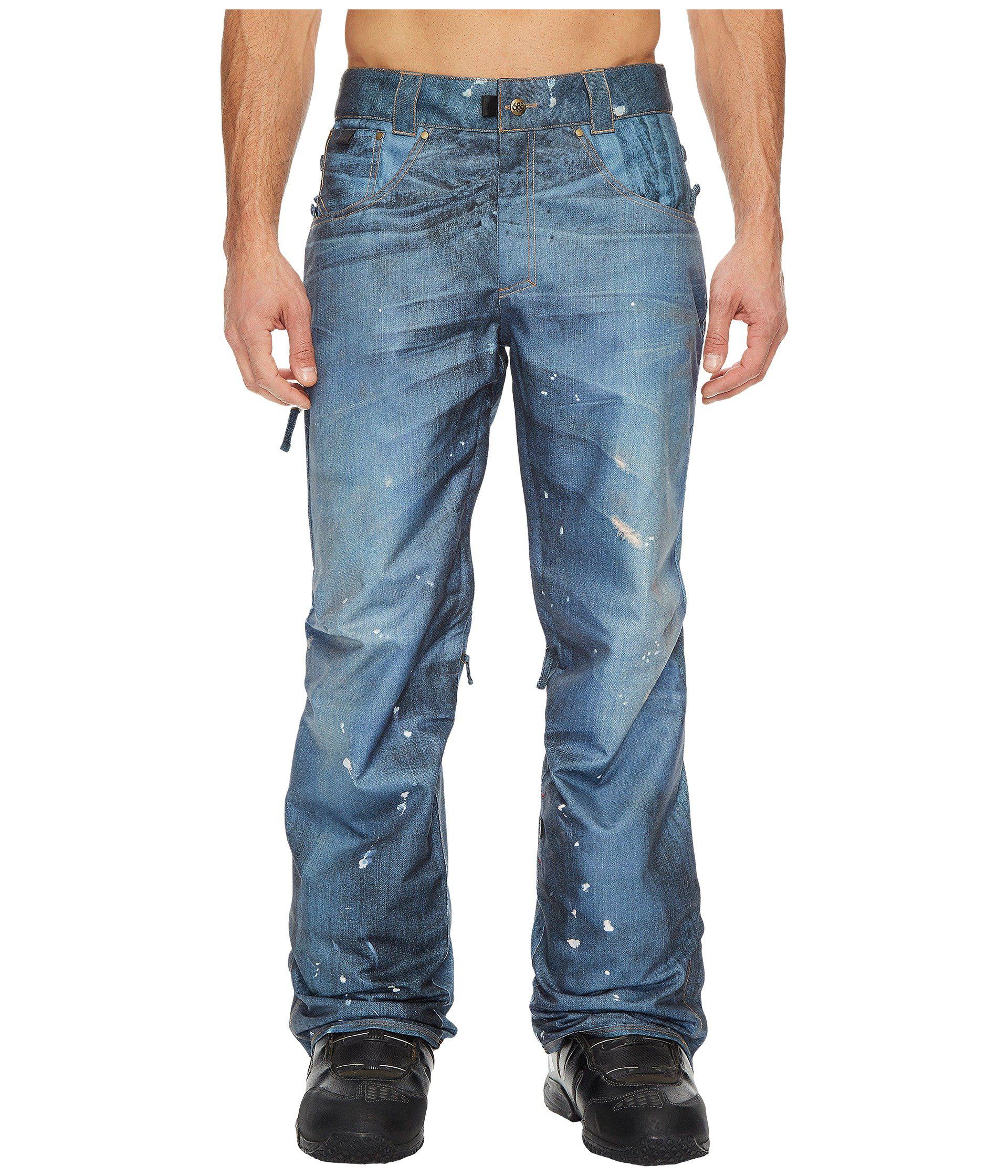 686 men's deconstructed insulated denim pant