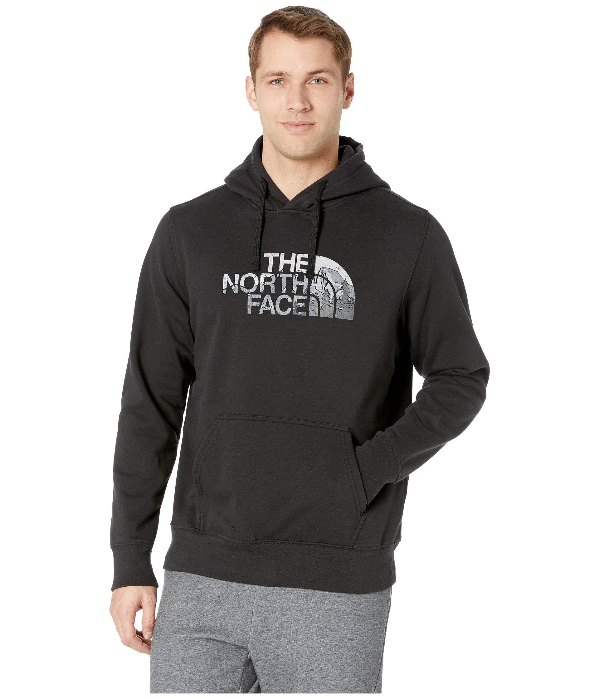 The North Face Cotton Half Dome Pullover Hoodie in Black for Men - Lyst