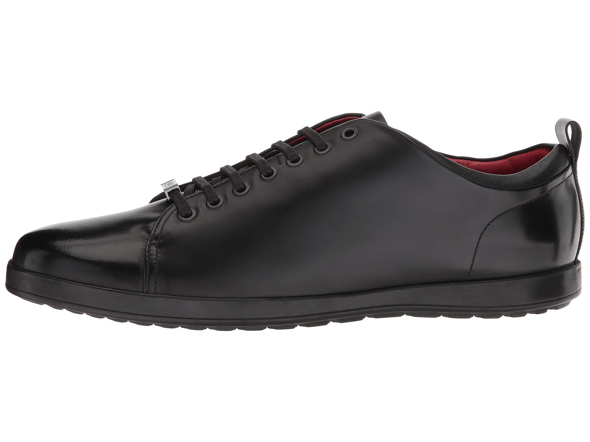 BOSS by Hugo Boss Leather Flat Casual Derby By Hugo (black