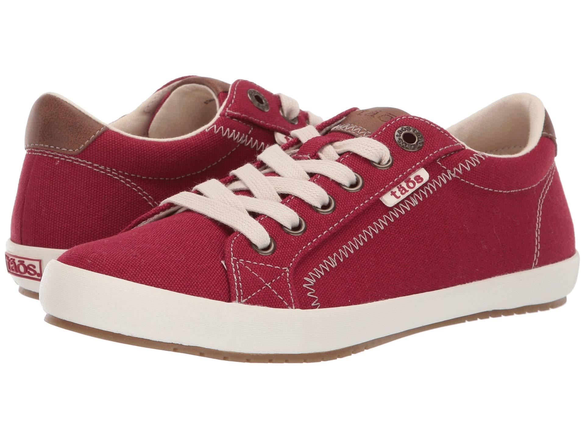 Taos Footwear Canvas Star Burst in Red/Tan (Red) - Lyst
