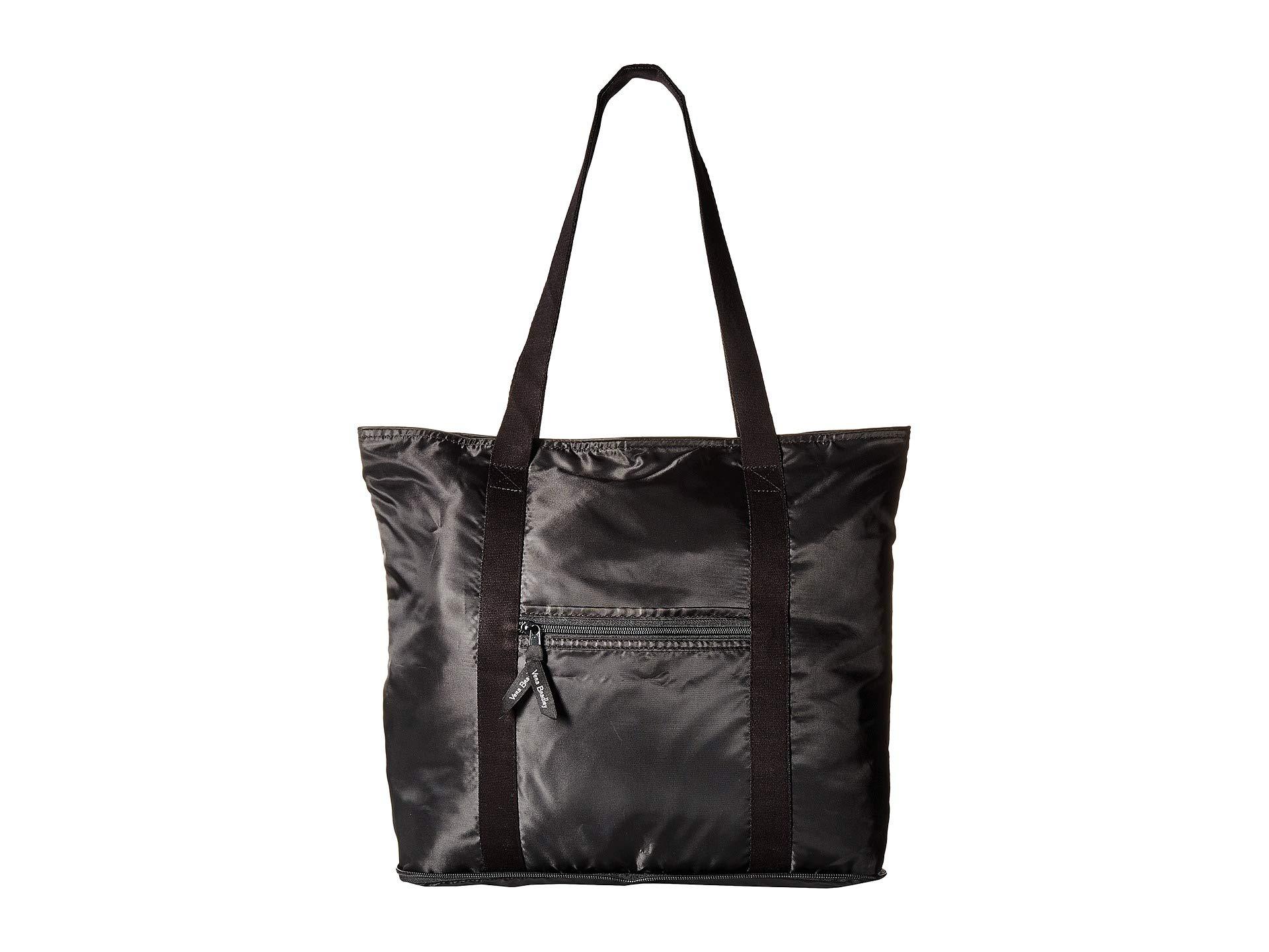 vera bradley black quilted tote