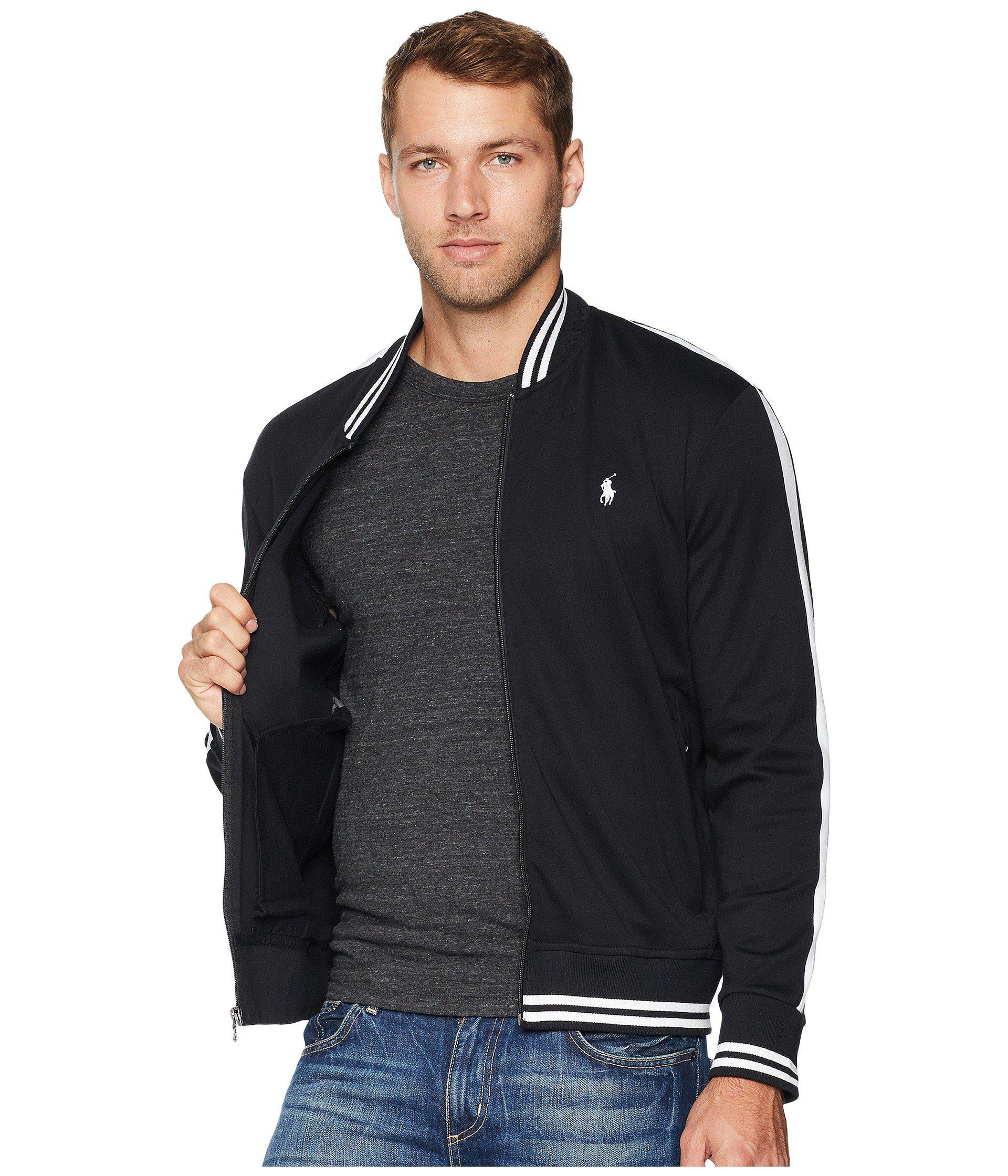 black polo bomber jacket