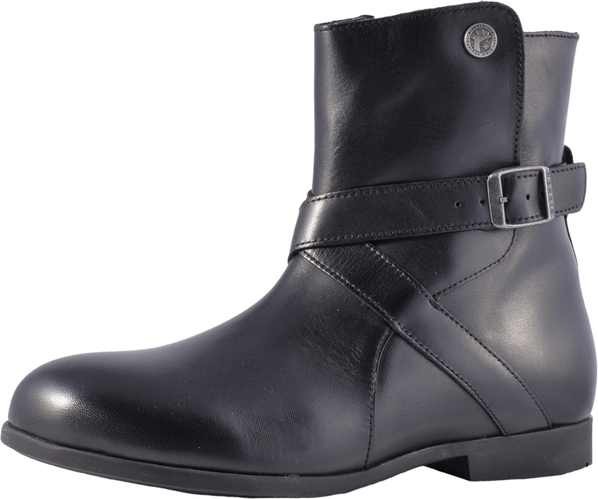 Birkenstock Collins (black Leather) Boots | Lyst