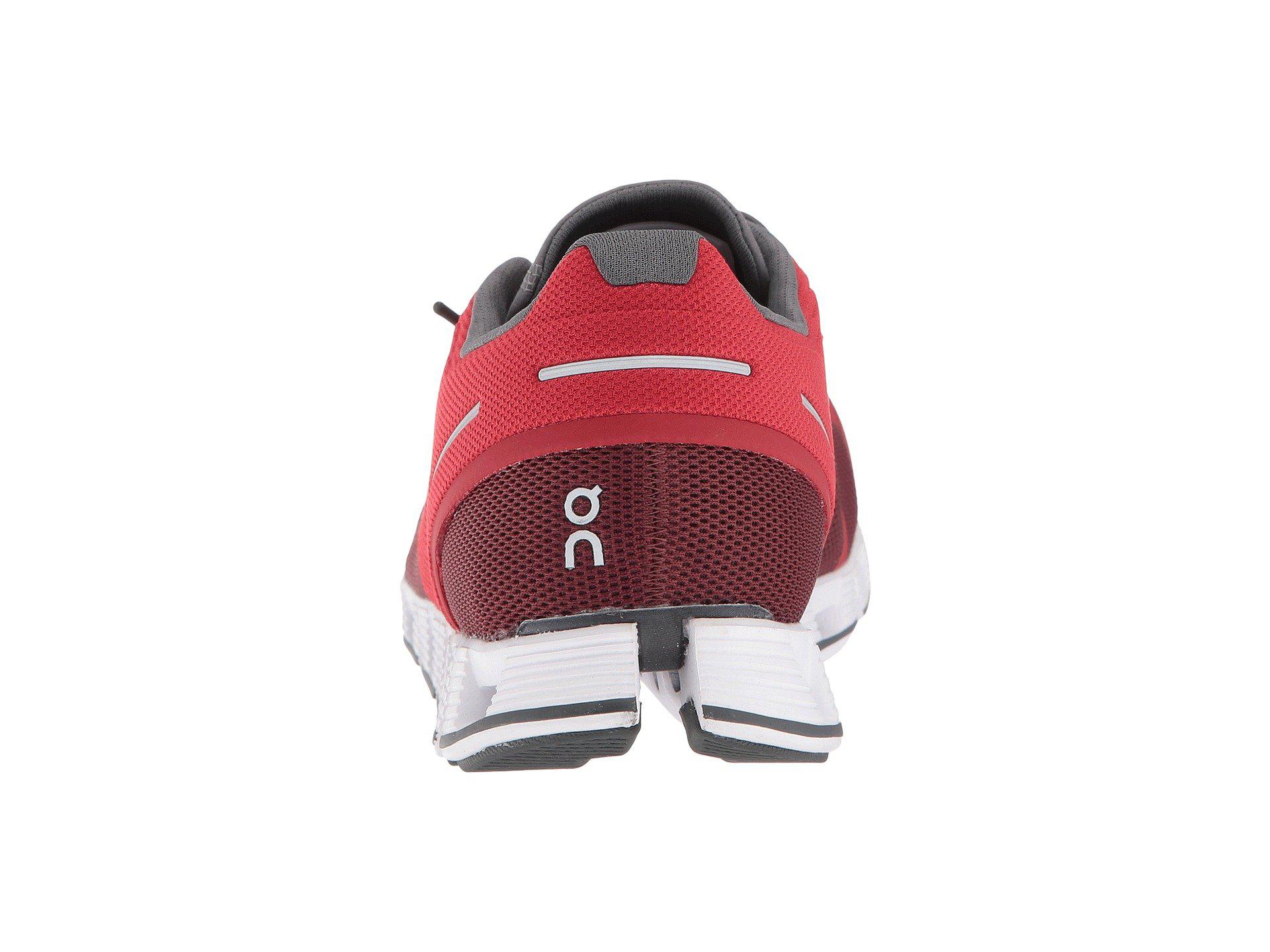 on cloud red shoes