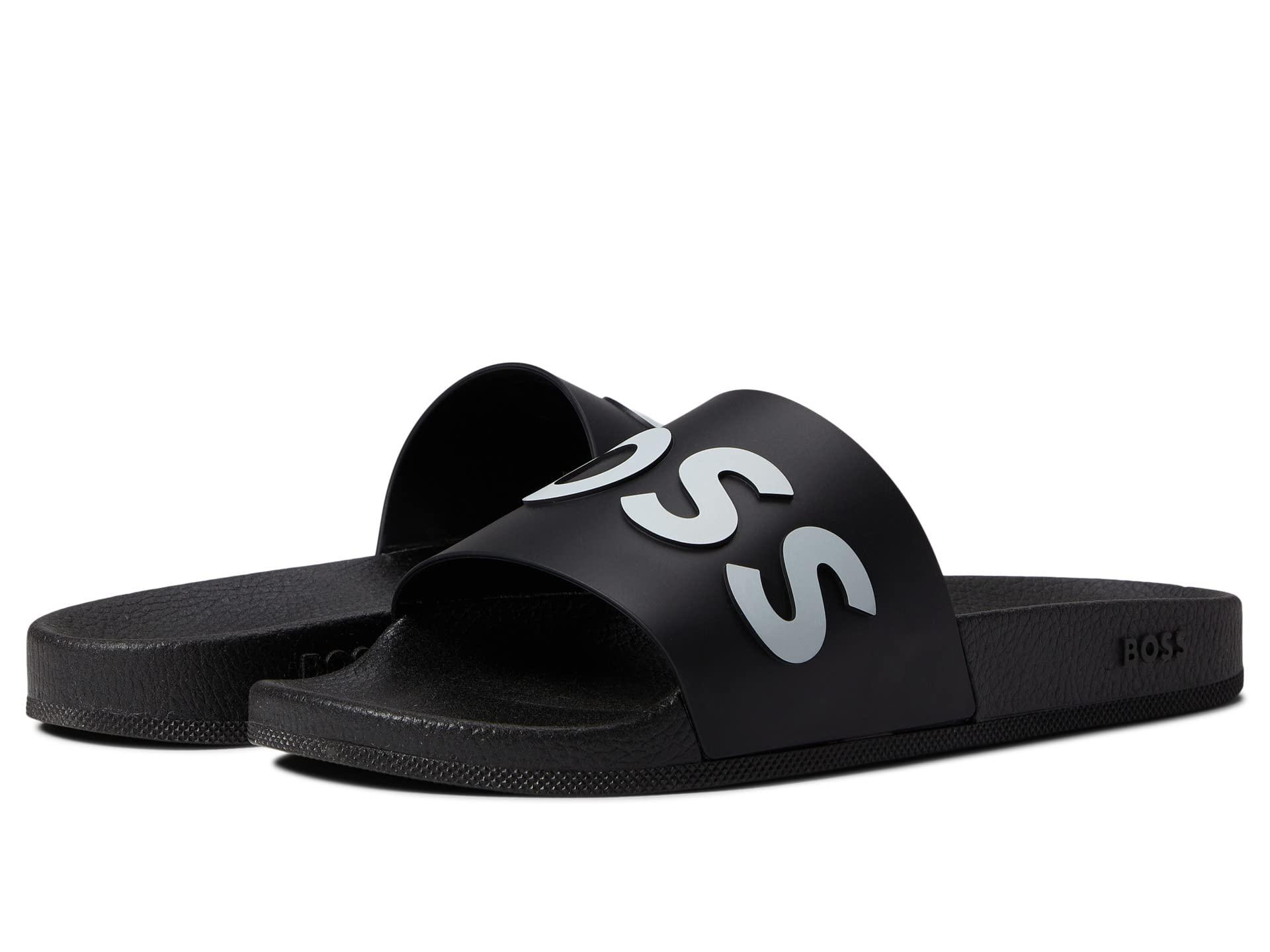 BOSS by HUGO BOSS Bay Slides in Black for Men Lyst