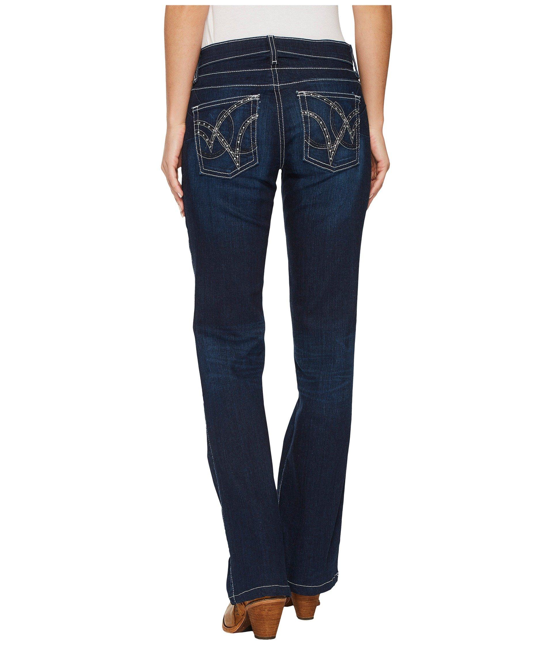 Wrangler Denim Qbaby Booty Up Jeans in Dark Wash (Blue) Lyst