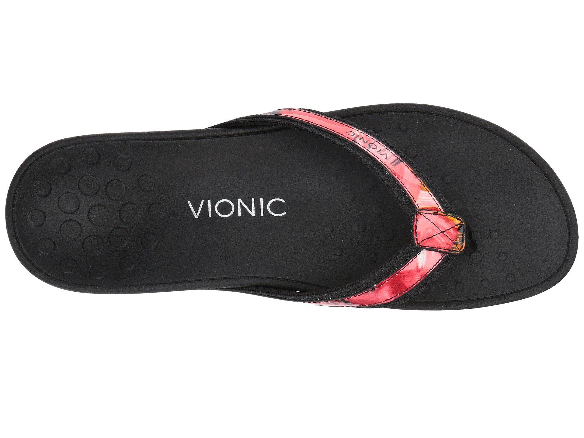 vionic high tide black floral