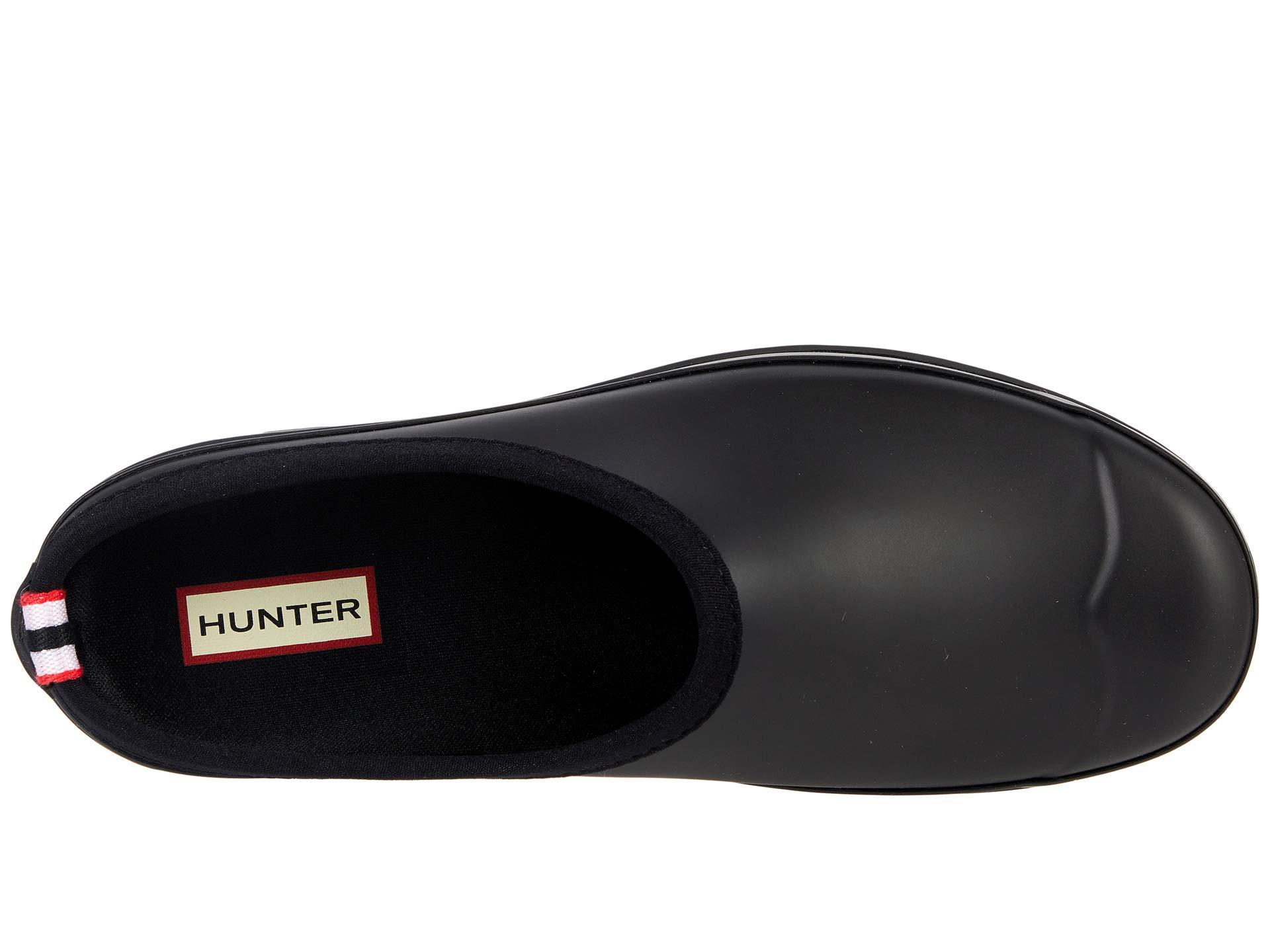 hunter clogs black