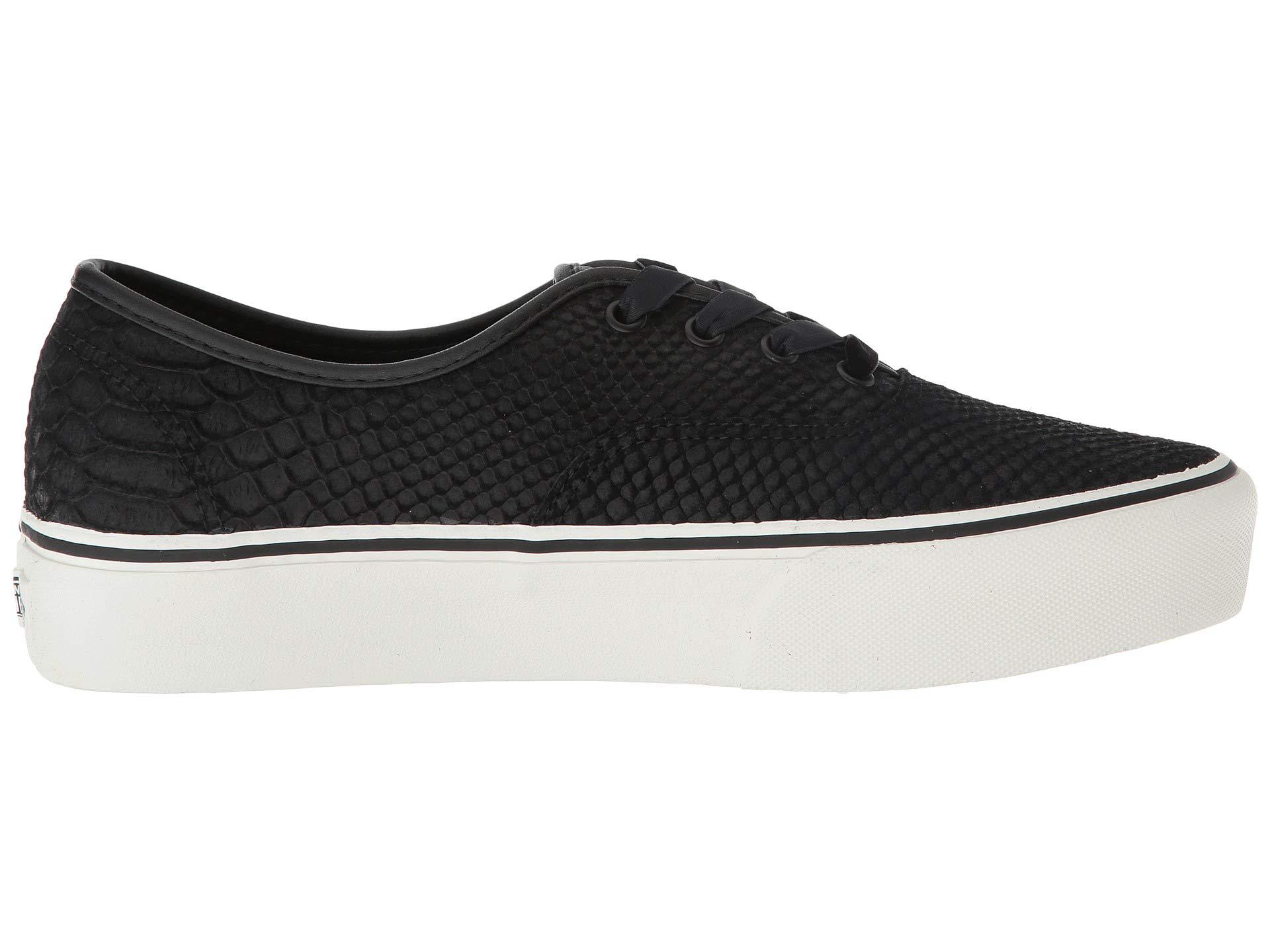 platform vans leather