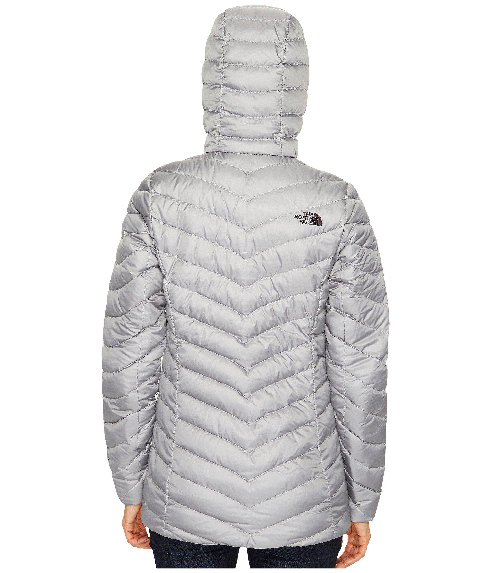north face trevail parka grey
