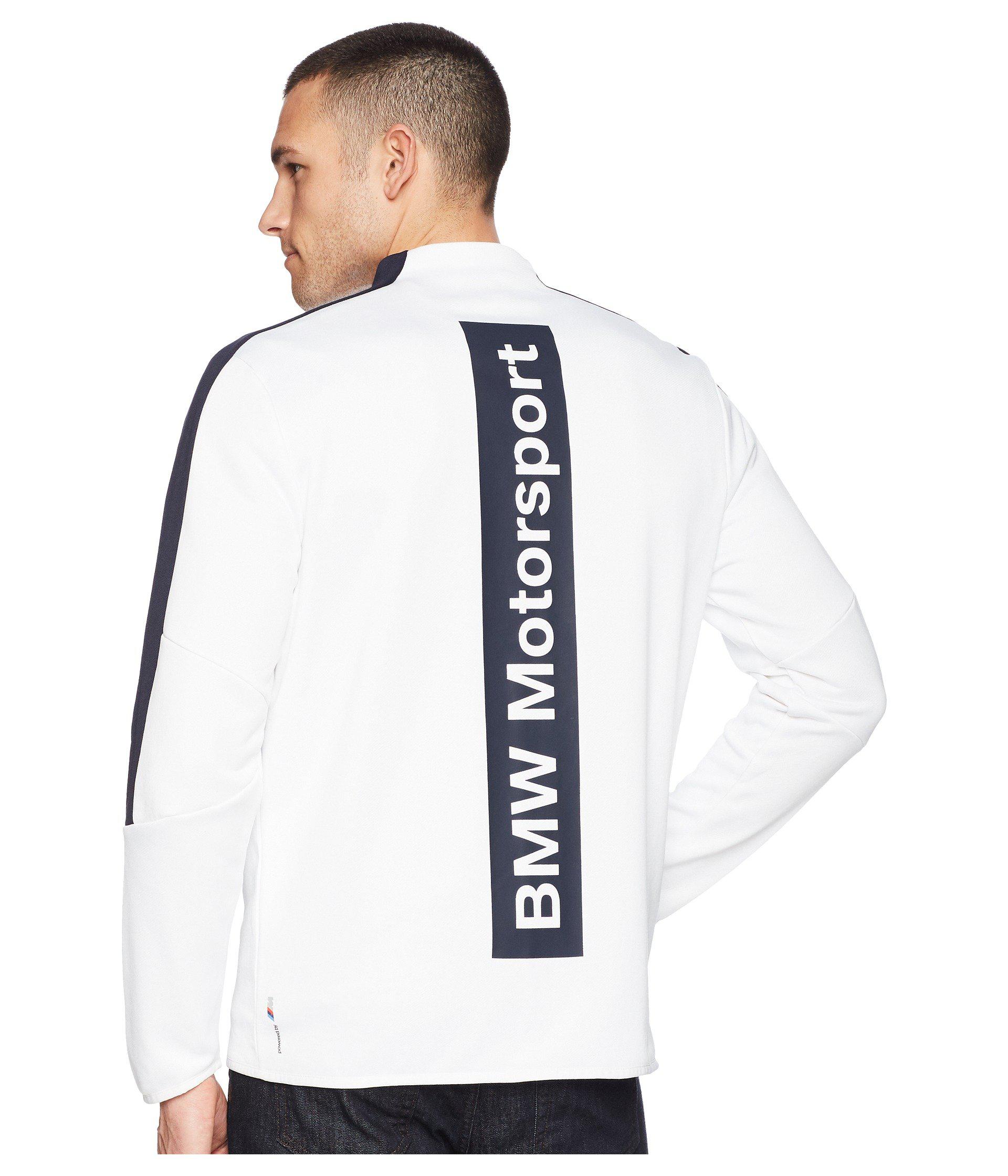 Download PUMA Synthetic Bmw Motorsport T7 Track Jacket in White for ...