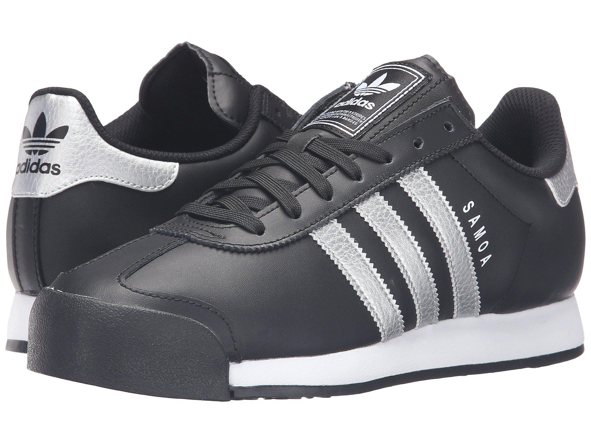 sociaal Ruimteschip Senaat adidas Originals Samoa Leather (core Black/silver Metallic/white) Men's  Tennis Shoes for Men | Lyst