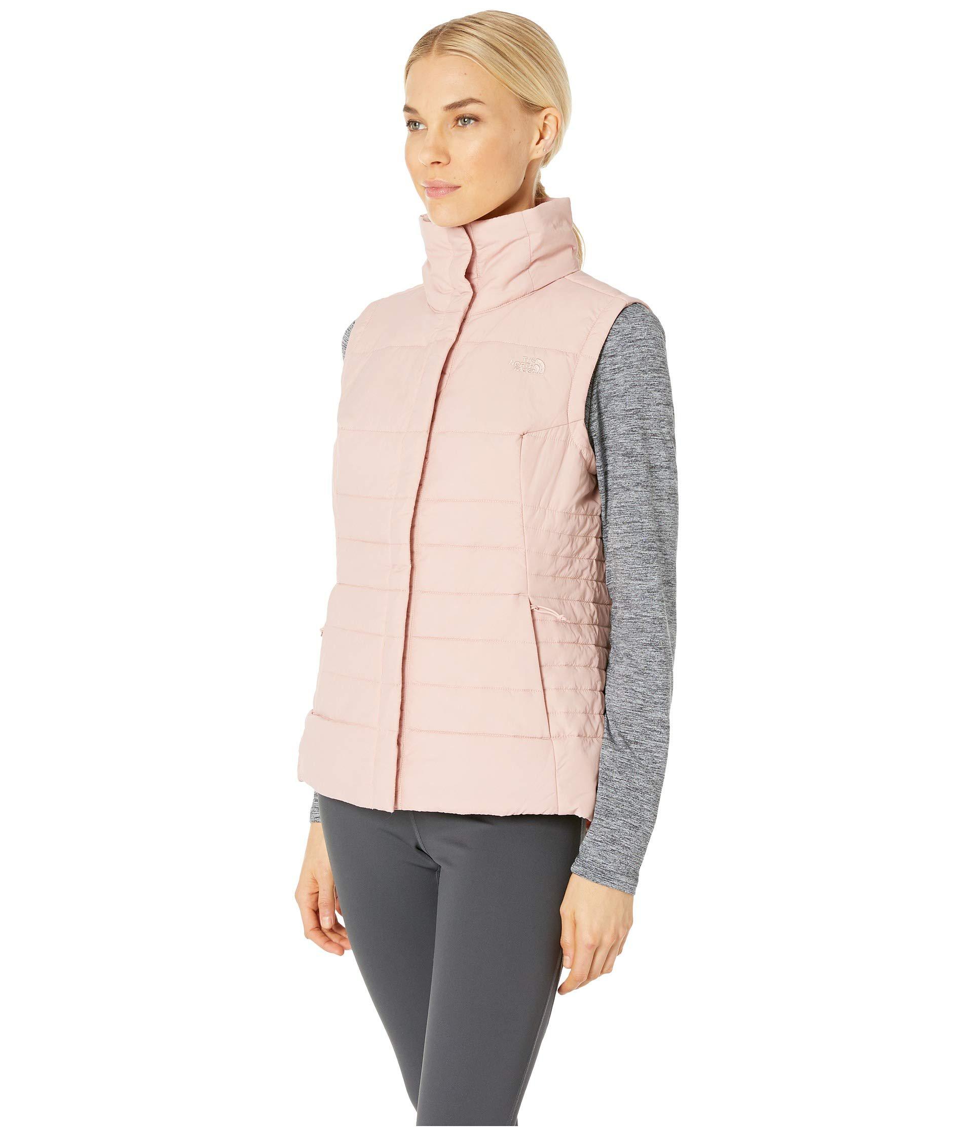 north face misty rose vest