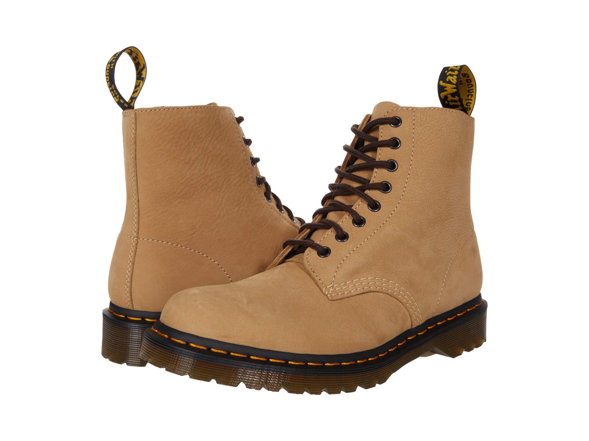 Dr. Martens Leather 1460 Pascal Milled Nubuck in Beige (Natural) | Lyst