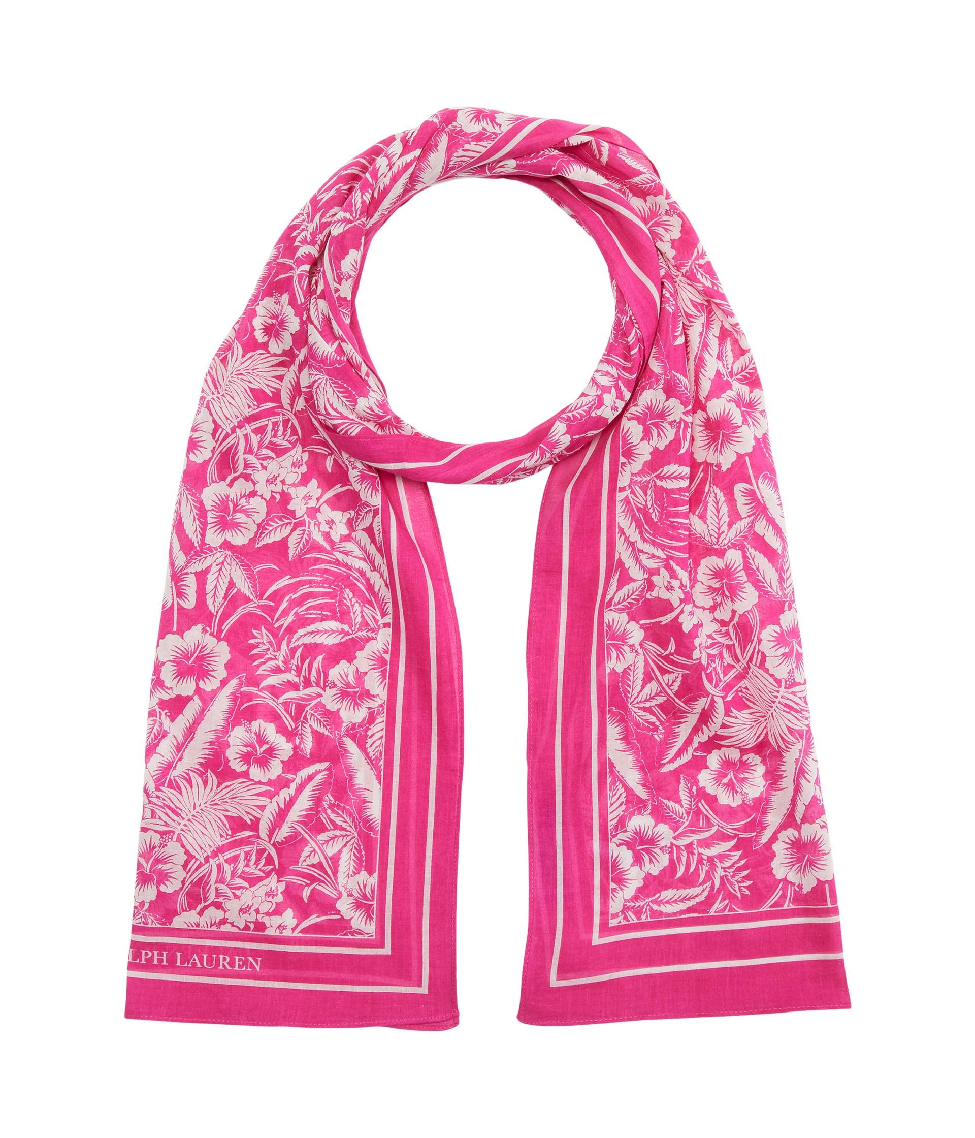 Lauren by Ralph Lauren Jessica Mono Floral Wrap in Pink | Lyst