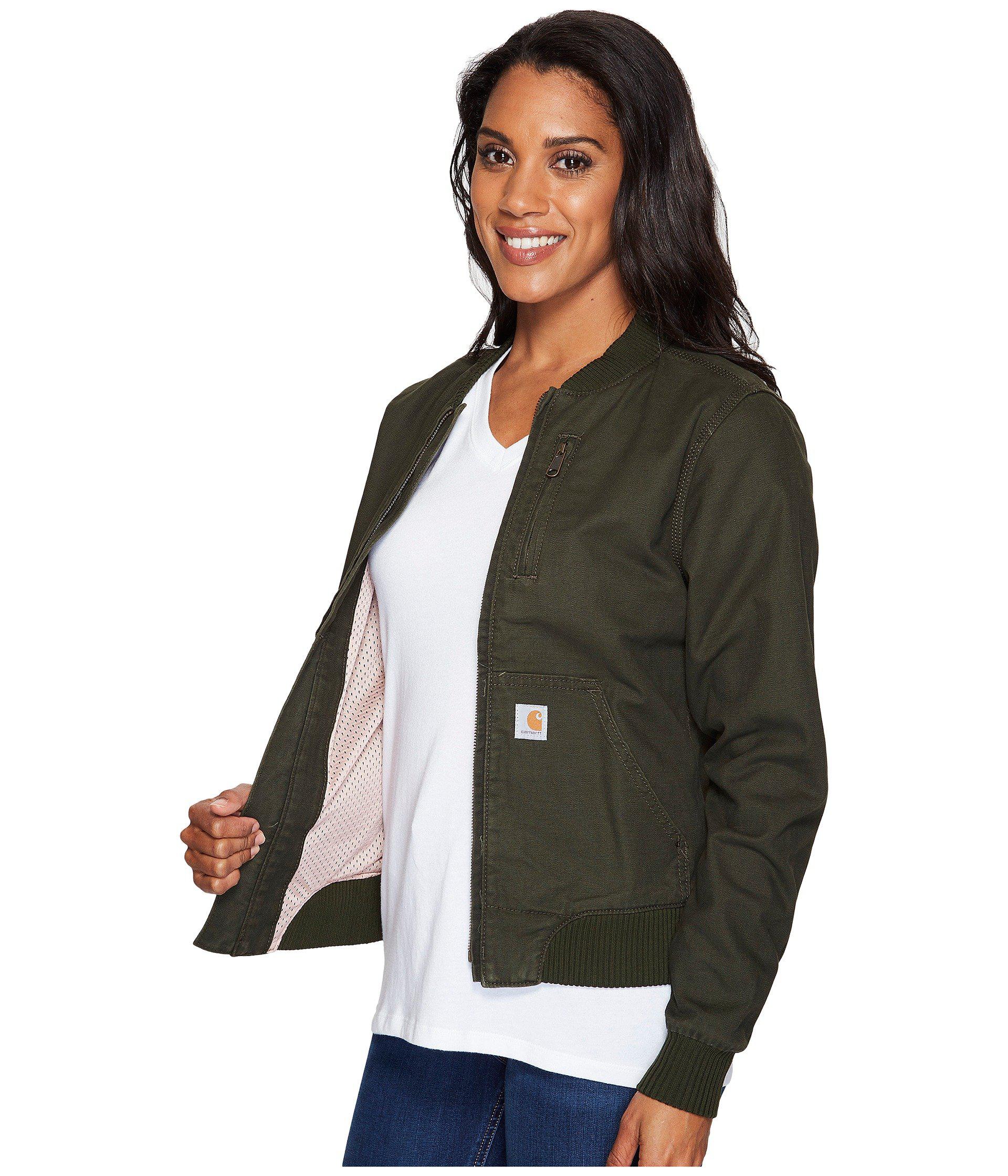 Carhartt Womens Crawford Bomber Jacket Outerwear Clothing, Shoes & Jewelry