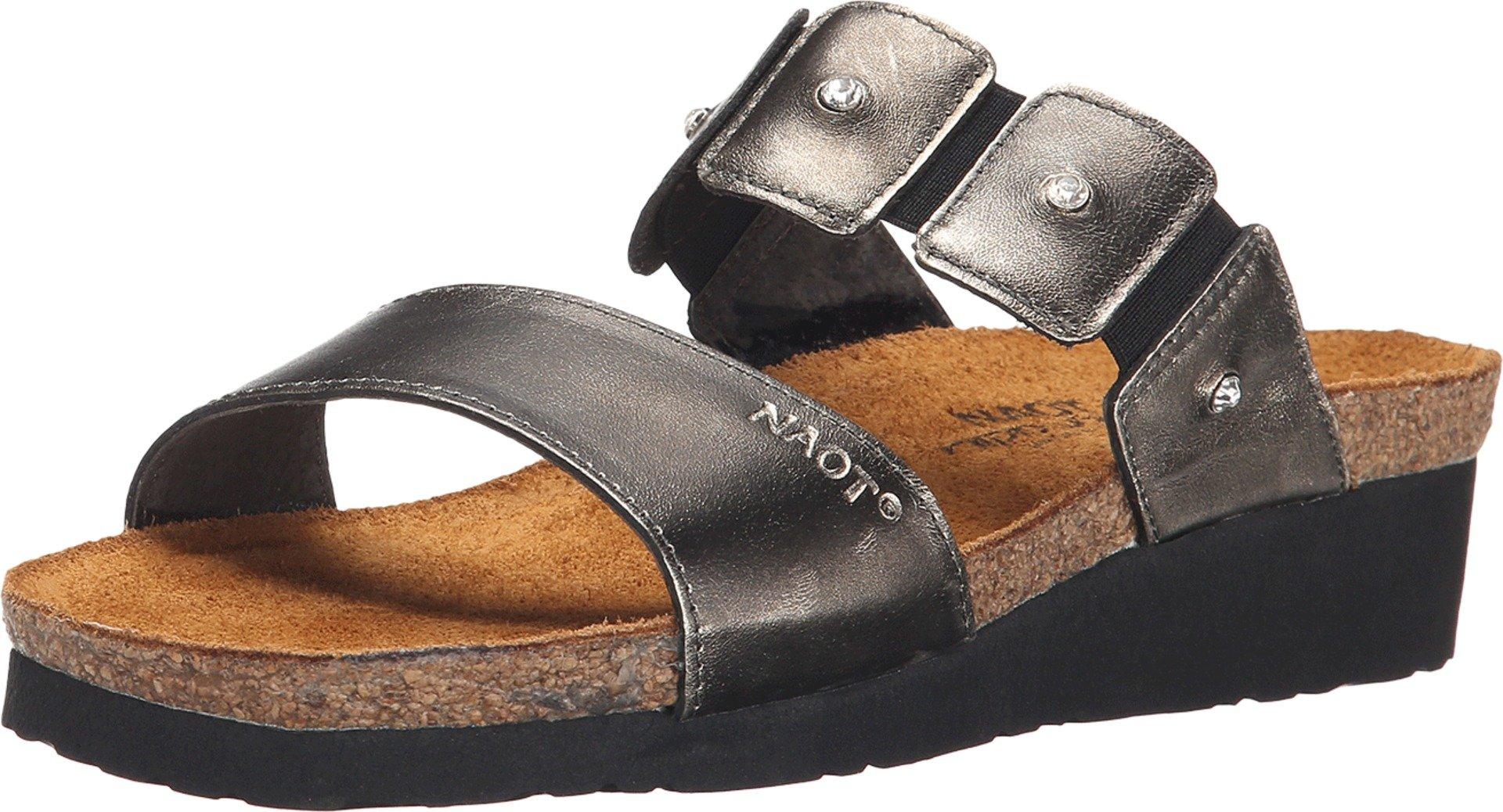 Naot Brown Ashley Metal Leather Sandals 40 Flats Regular (M, B) Listed By Styleory - Tradesy