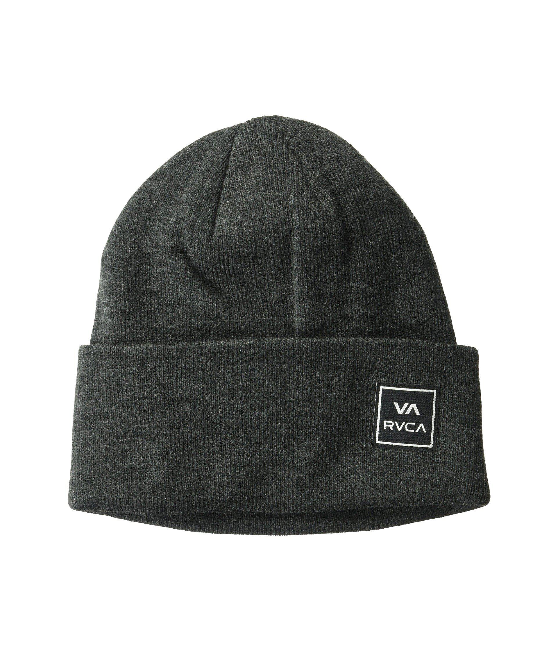 RVCA Synthetic Clifton Beanie (charcoal Heather) Beanies in Gray for