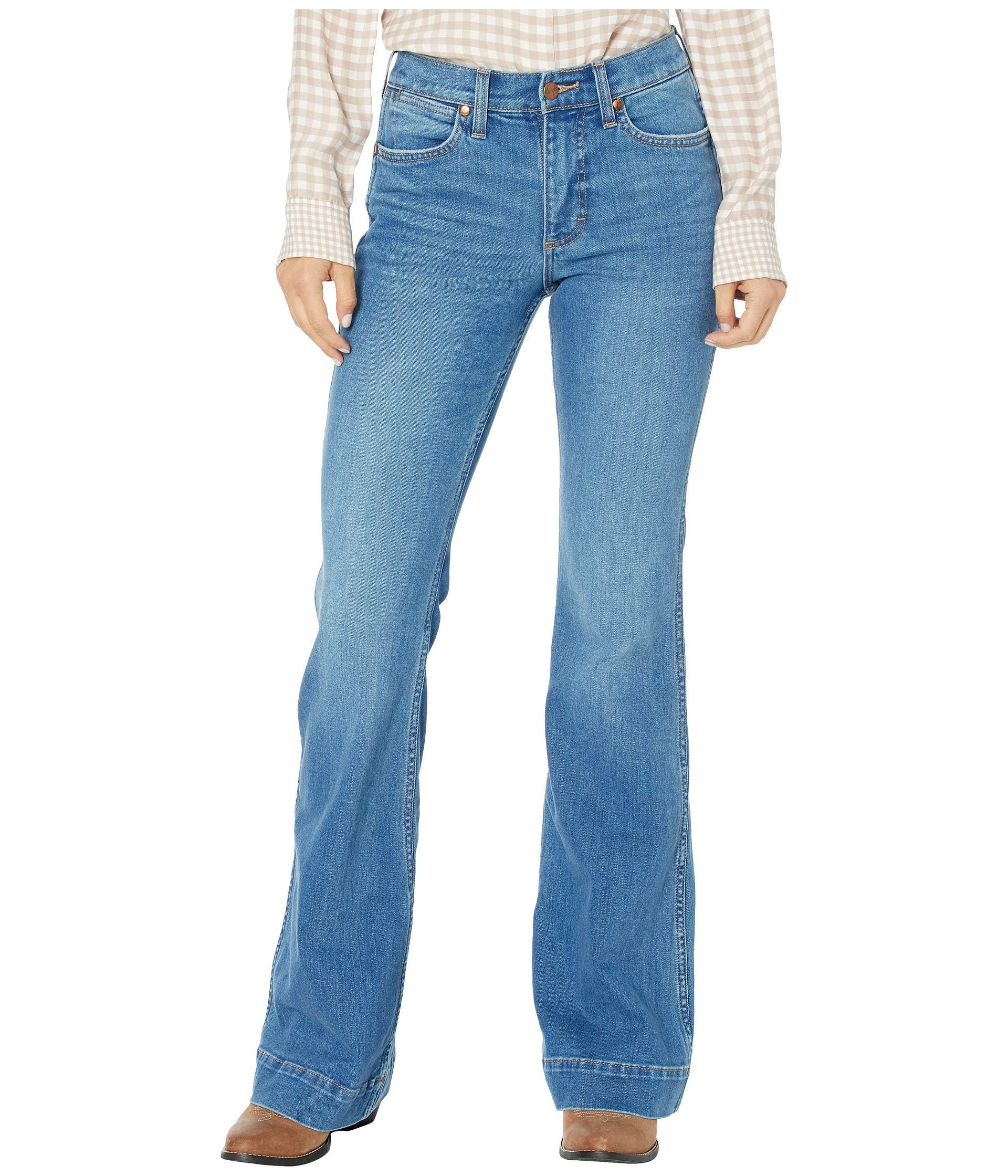 wrangler western yoke flare jeans
