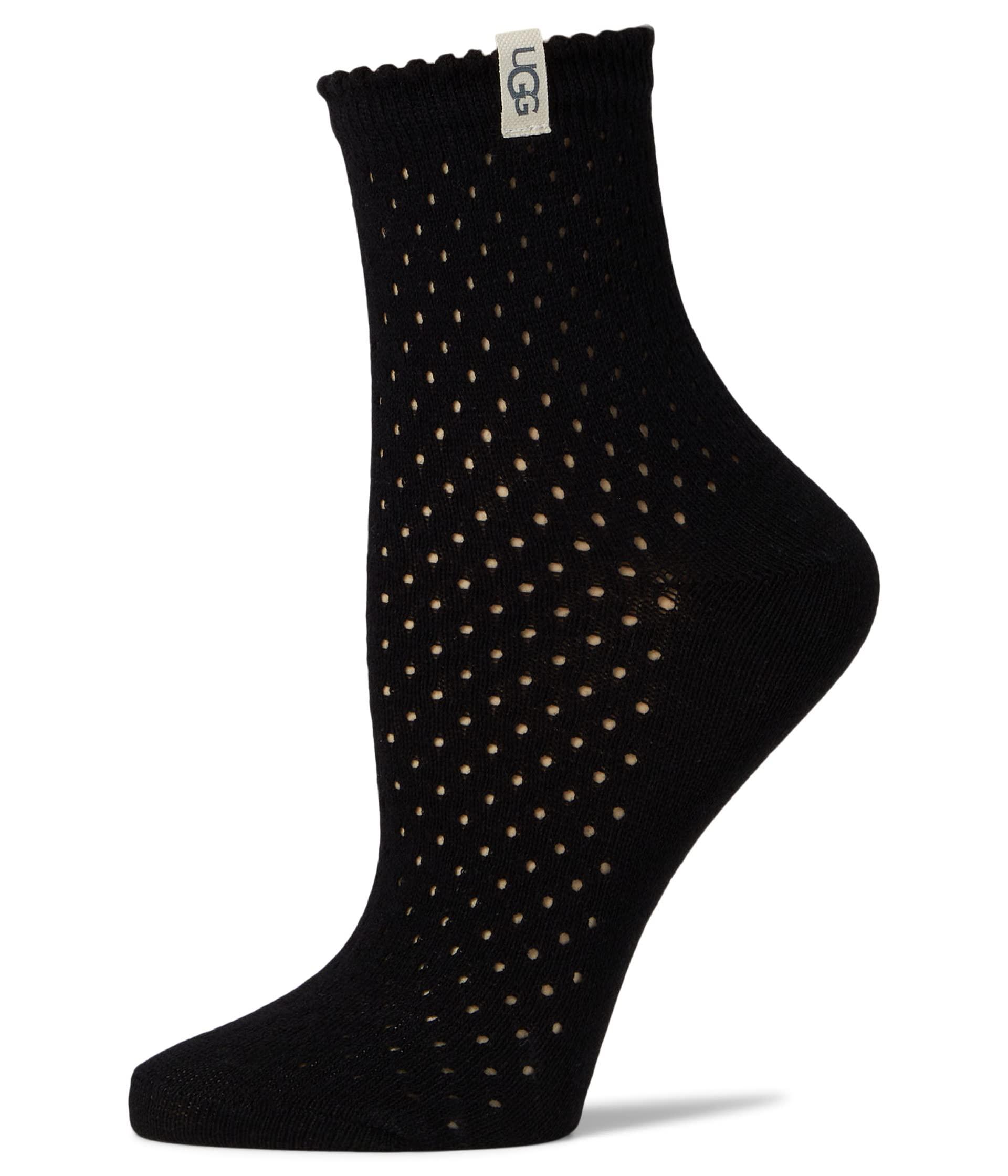 UGG Adabella Quarter Socks in Black Lyst