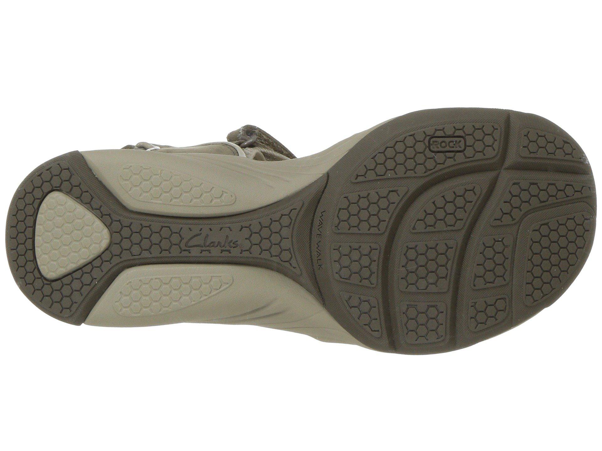Clarks Synthetic Wave Grip (sage Nubuck) Women's Sandals | Lyst