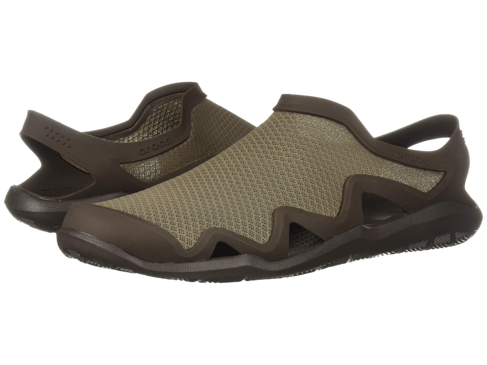 crocs swiftwater mesh wave textured sandal