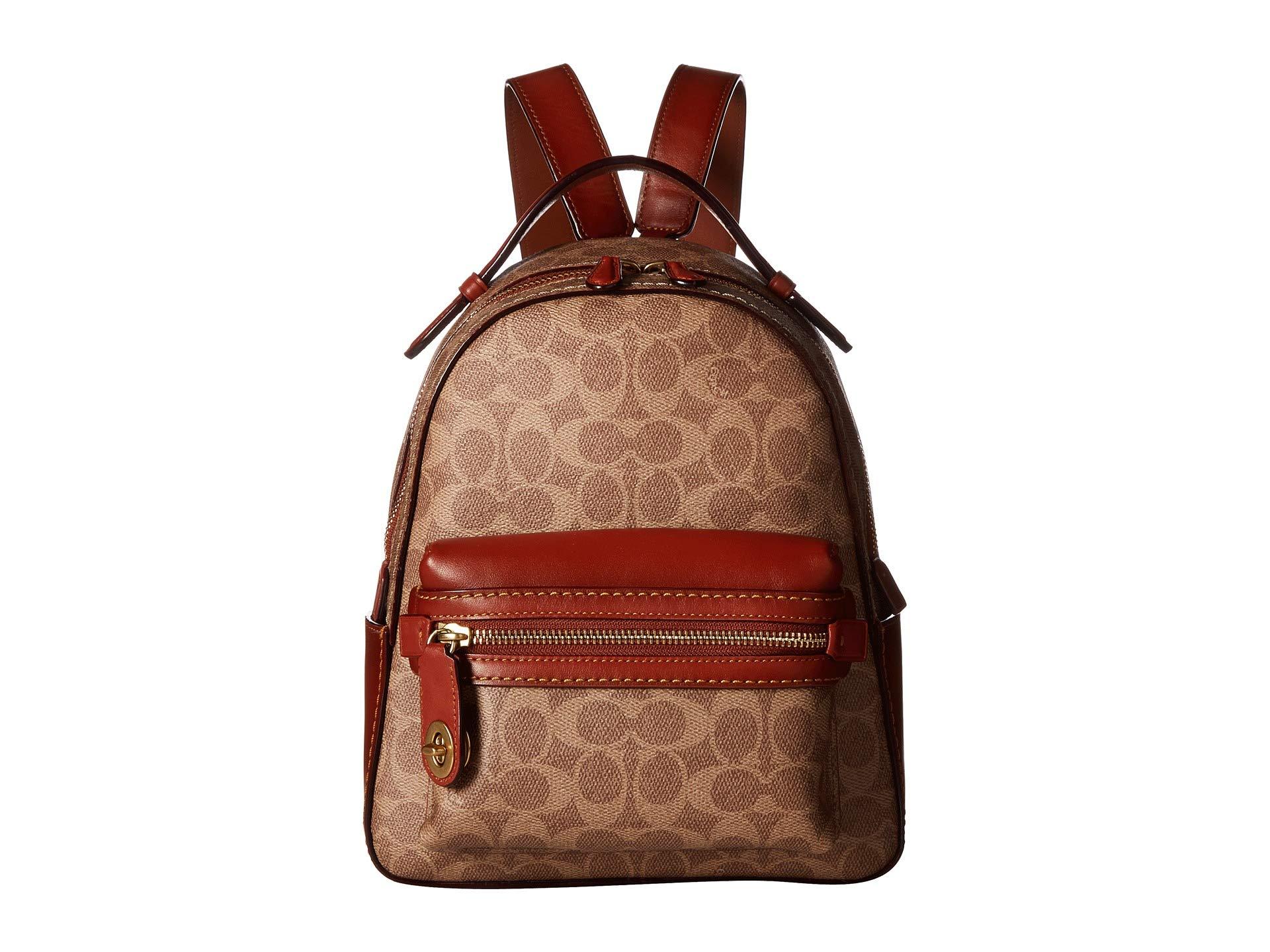 COACH Campus Backpack 23 In Coated Canvas Signature in Brown Lyst