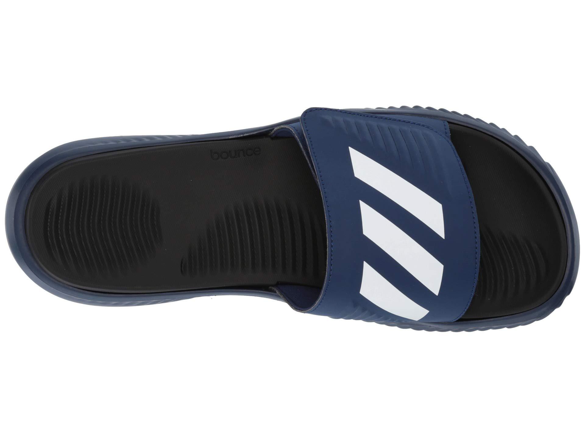 adidas Alphabounce Basketball Slides (dark Blue/footwear White/core Black)  Men's Shoes for Men | Lyst